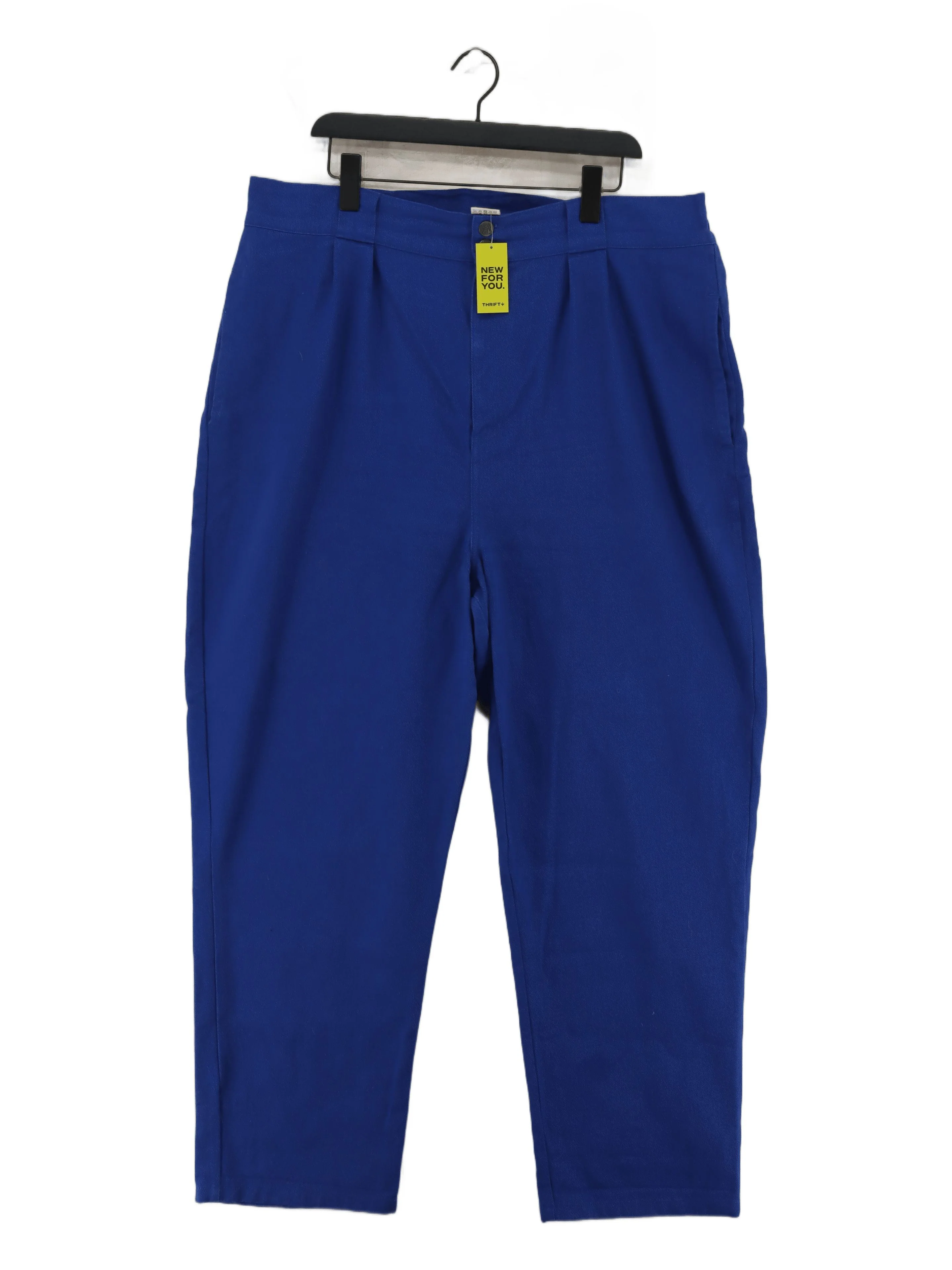 Lucy & Yak Men's Trousers XL Blue 100% Cotton Tapered Chino