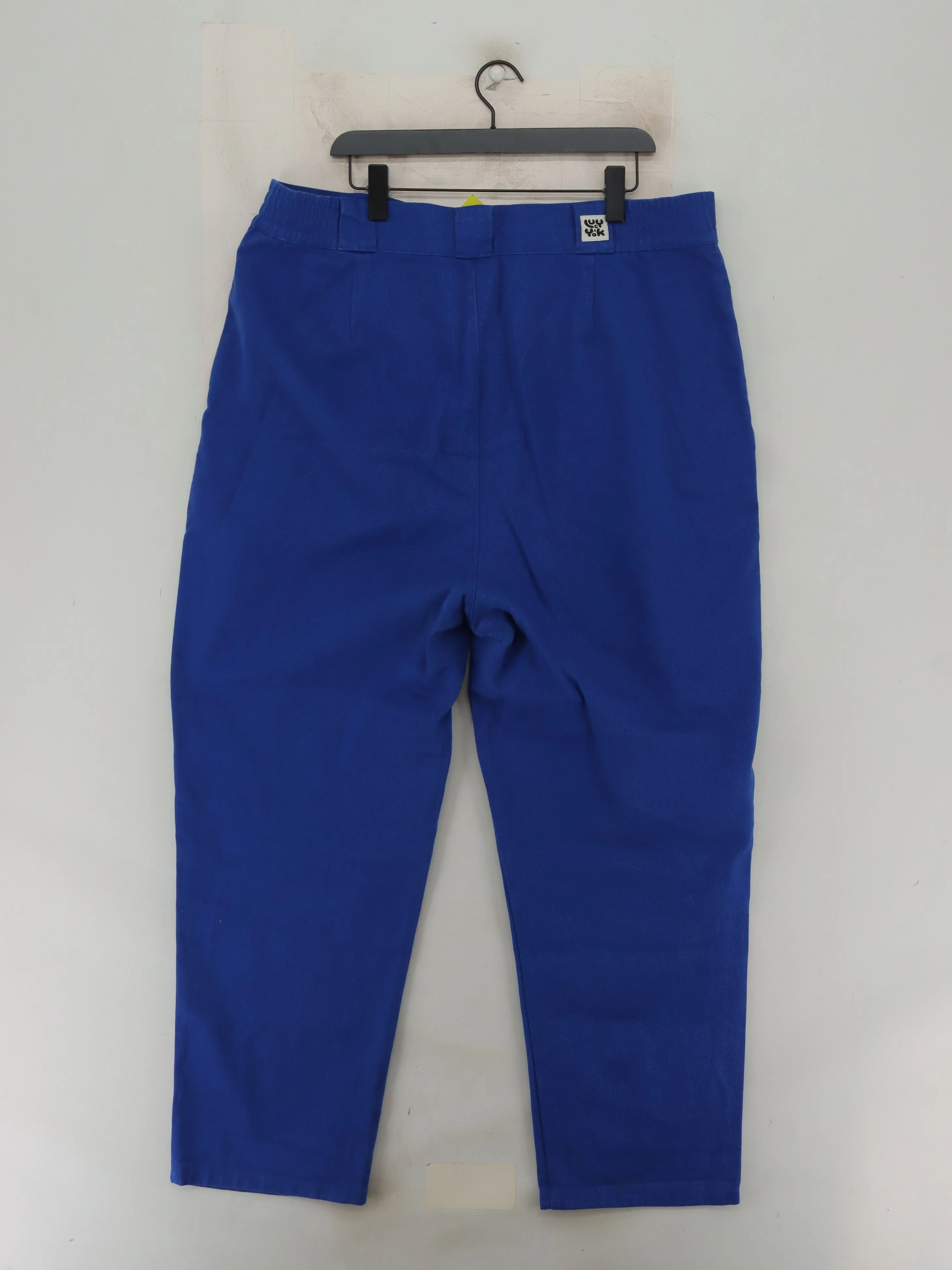 Lucy & Yak Men's Trousers XL Blue 100% Cotton Tapered Chino - Image 2