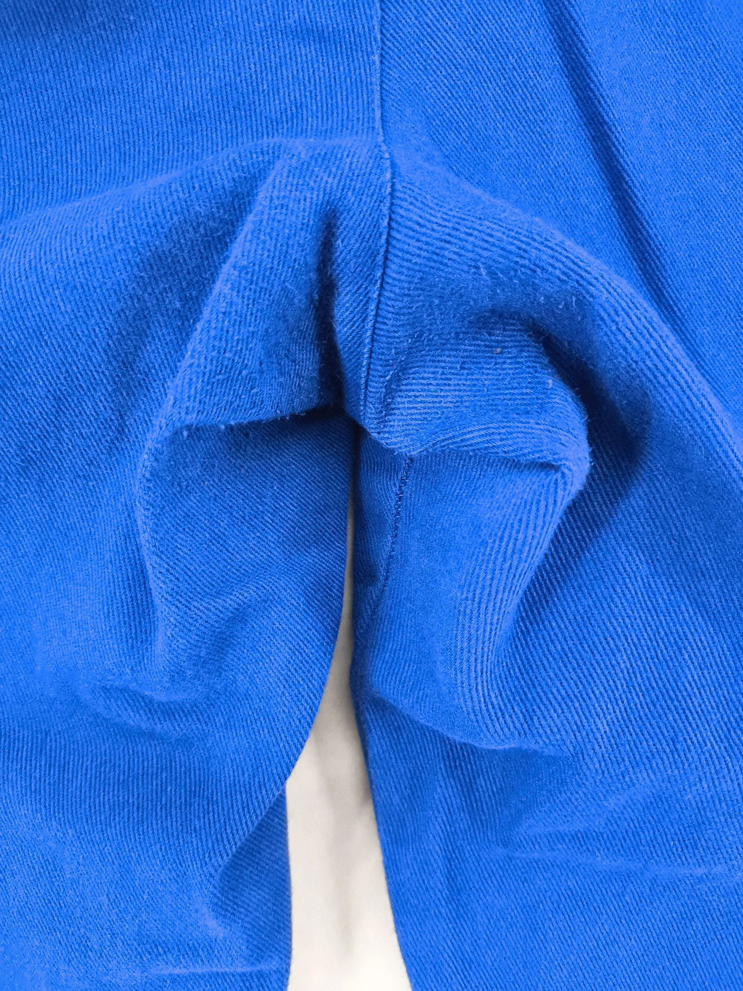 Lucy & Yak Men's Trousers XL Blue 100% Cotton Tapered Chino - Image 5