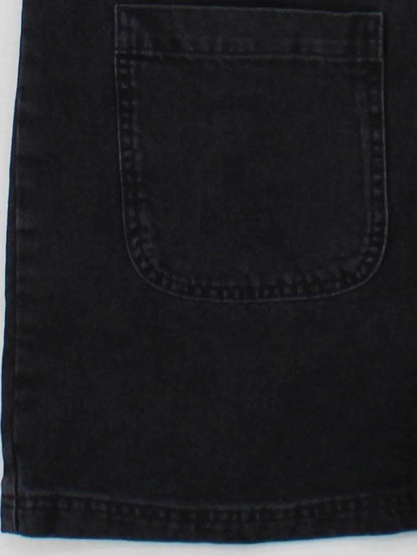 Lucy & Yak Pinafore/Dungaree Mini Dress UK12 in Black - Image 4
