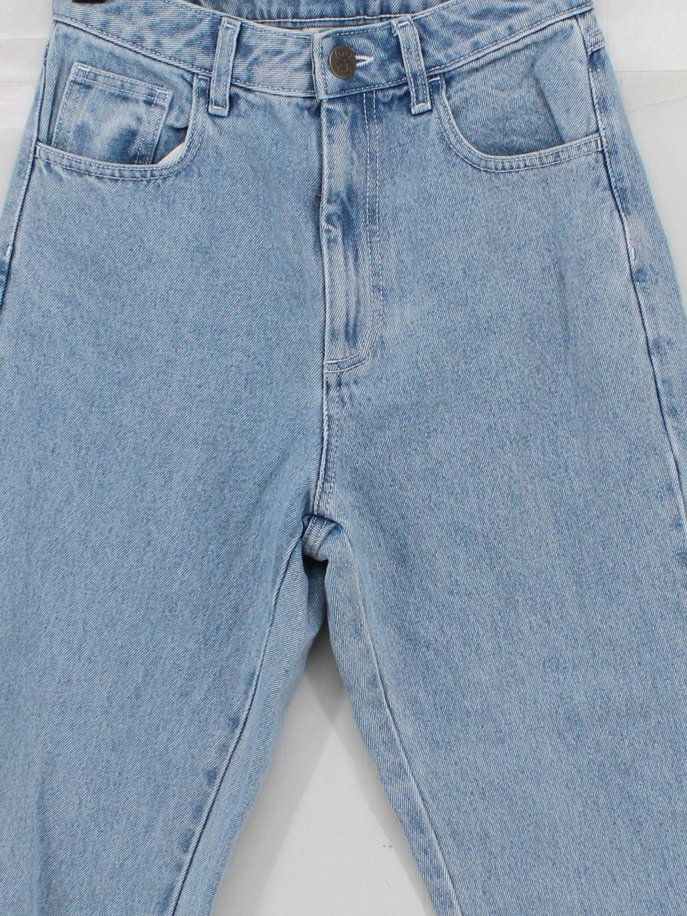 Lucy & Yak Women's Jeans W 24 in; L 30 in Blue 100% Cotton Mom - Image 3