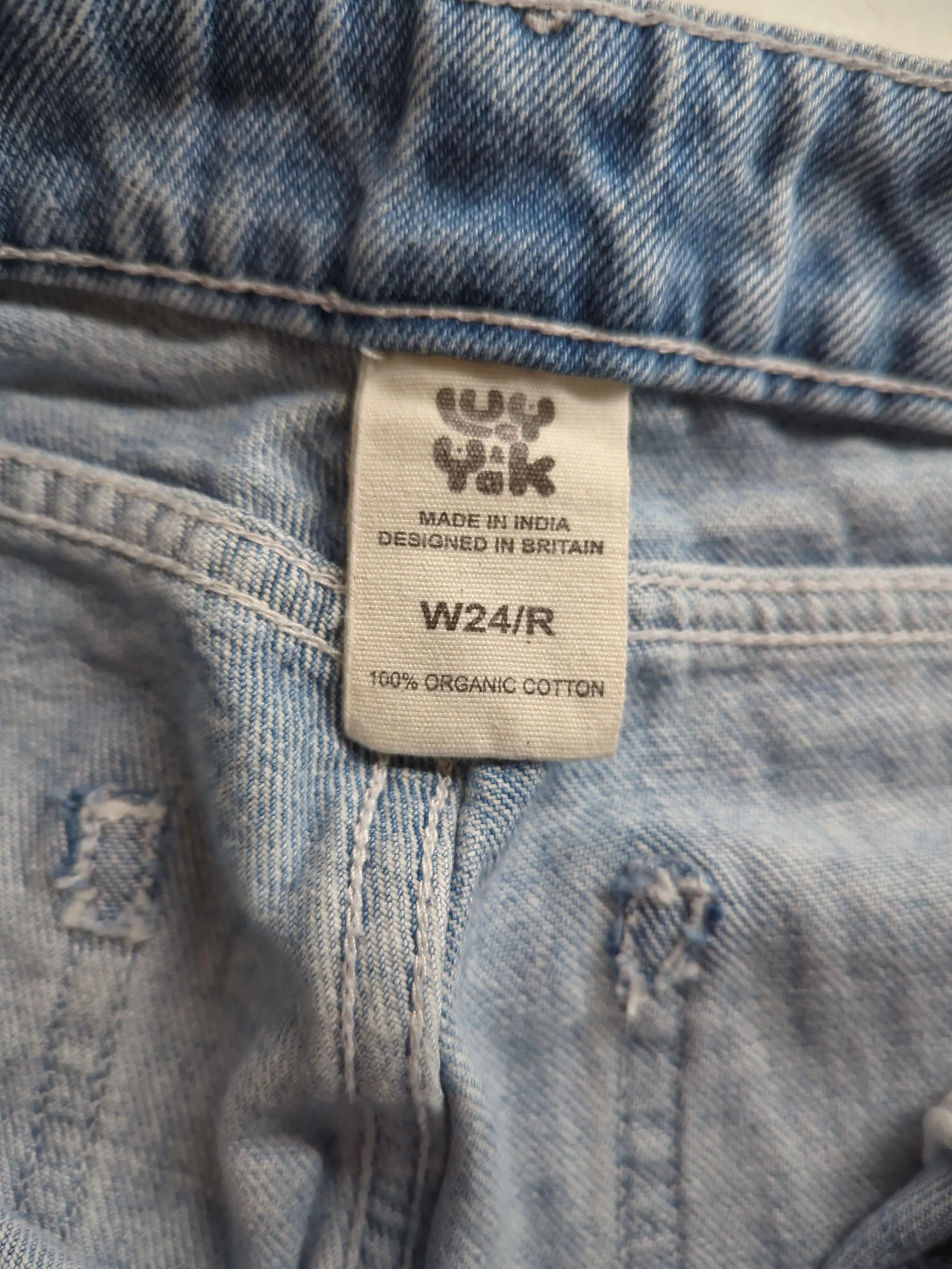 Lucy & Yak Women's Jeans W 24 in; L 30 in Blue 100% Cotton Mom - Image 5