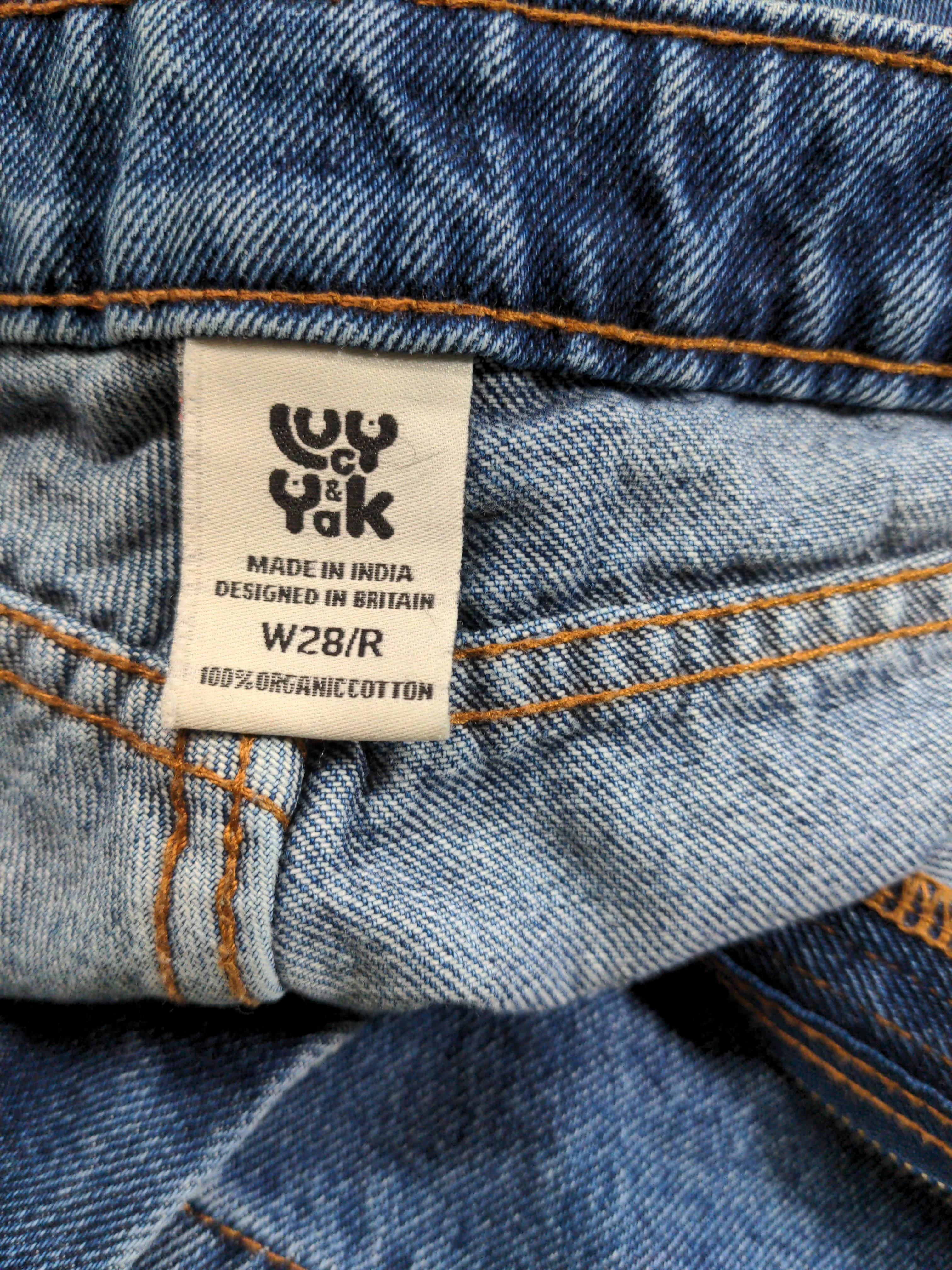 Lucy & Yak Women's Jeans W 28 in; L 30 in Blue 100% Cotton Mom - Image 5