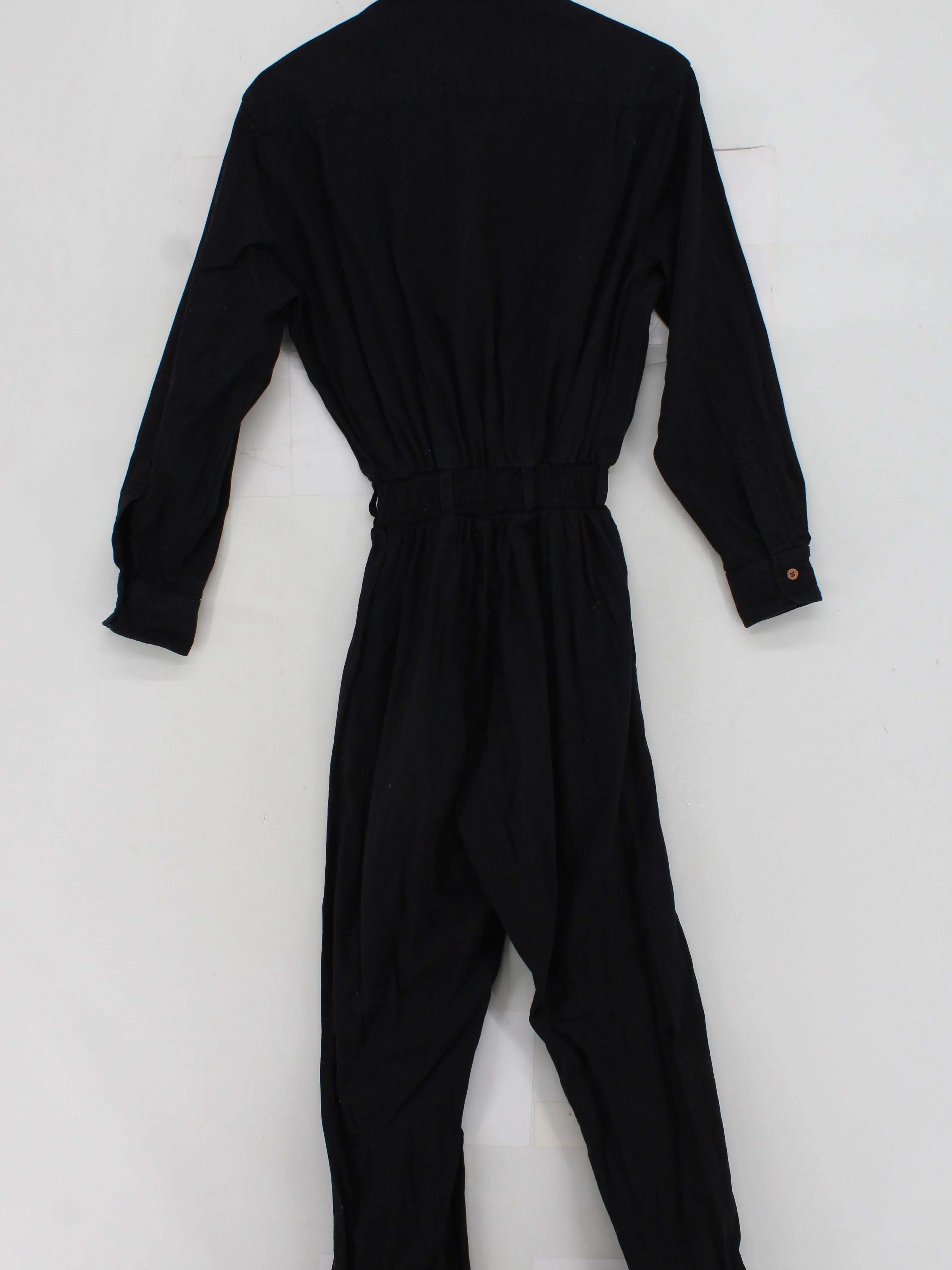 Lucy & Yak Women's Jumpsuit M Black 100% Cotton Straight Jumpsuit - Image 2