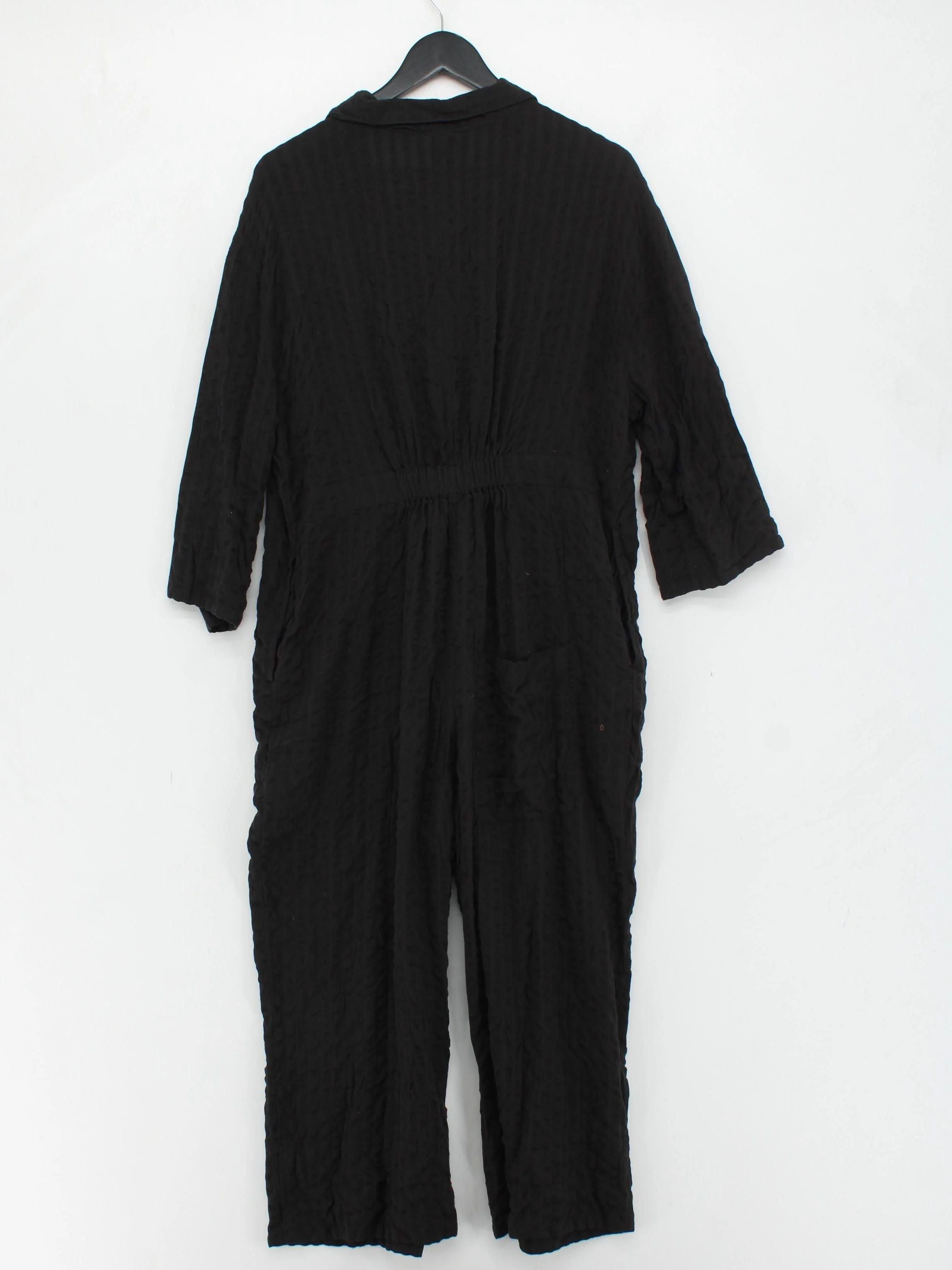 Lucy & Yak Women's Jumpsuit M Black 100% Cotton Wide-Leg Jumpsuit - Image 2