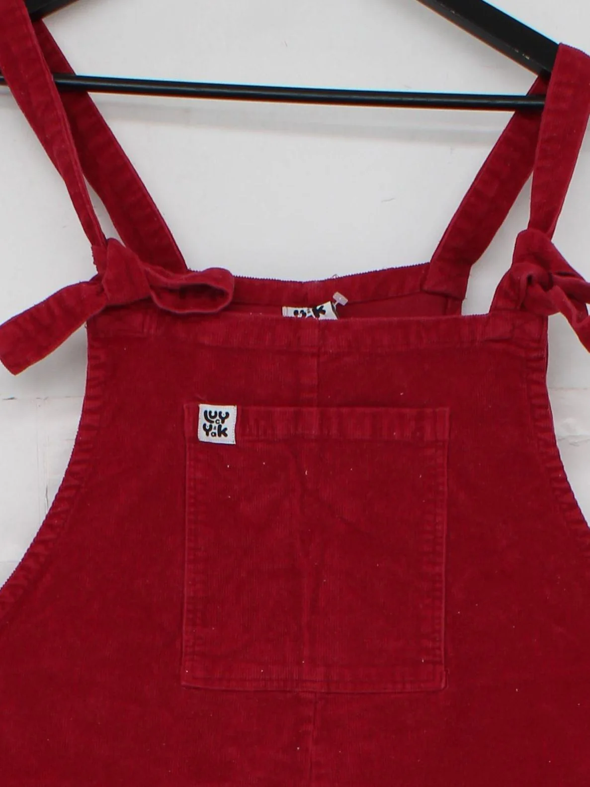 Lucy & Yak Women's Jumpsuit M Red Cotton with Elastane Tapered Jumpsuit - Image 3