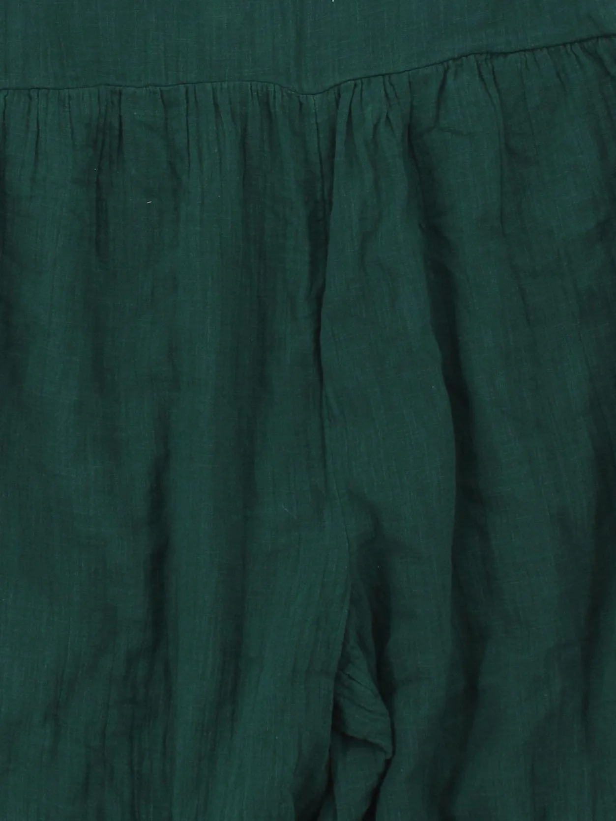 Lucy & Yak Women's Jumpsuit UK 10 Green 100% Cotton Wide-Leg Jumpsuit - Image 3