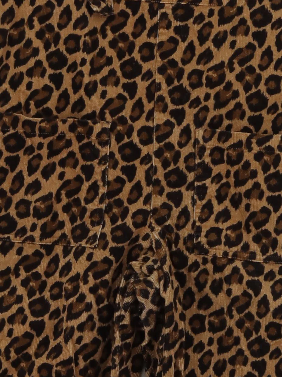 Lucy & Yak Women's Jumpsuit UK 12 Tan Animal Print 100% Cotton Straight Jumpsuit - Image 3