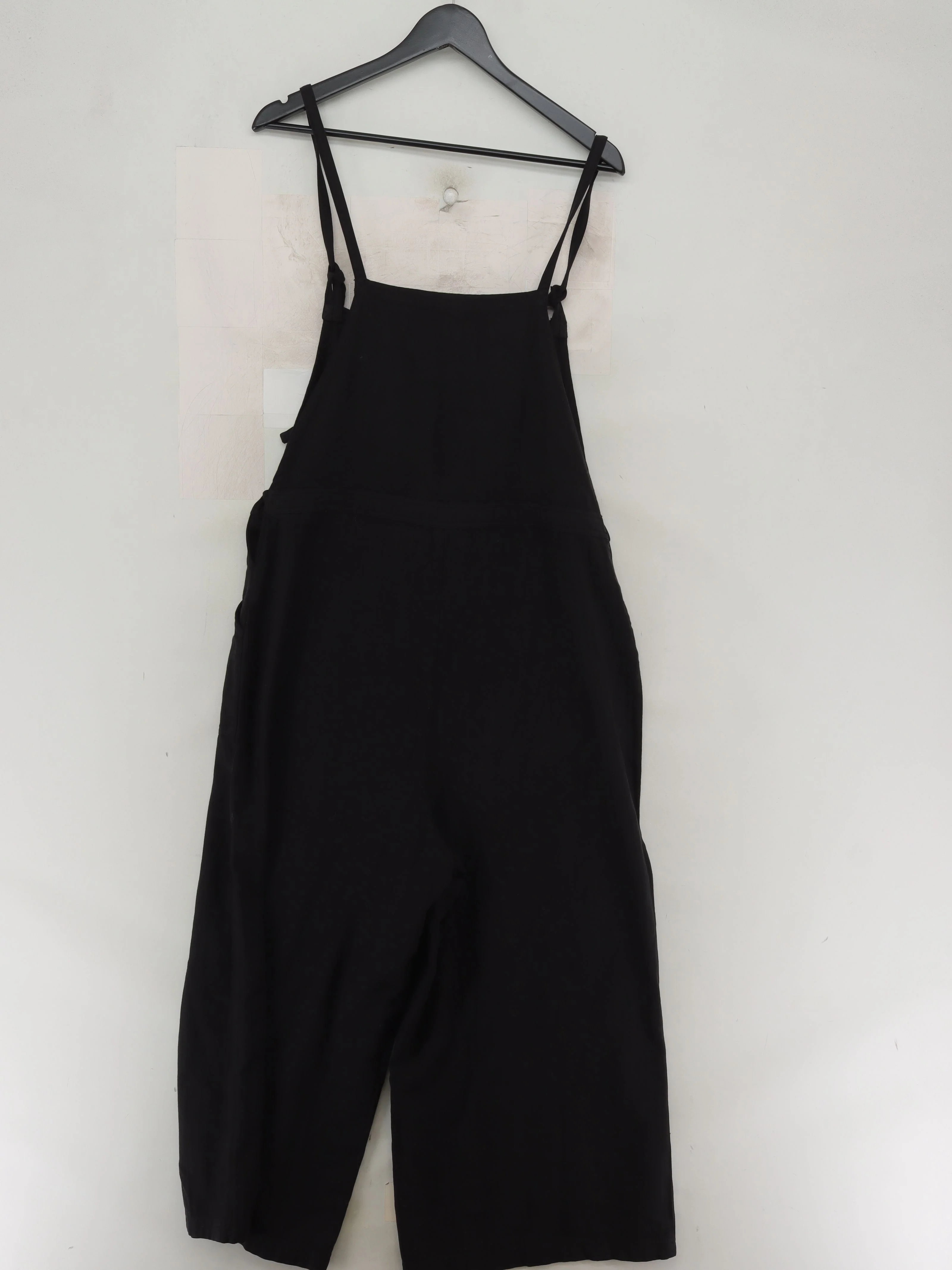 Lucy & Yak Women's Jumpsuit UK 14 Black 100% Cotton Wide-Leg Jumpsuit - Image 2