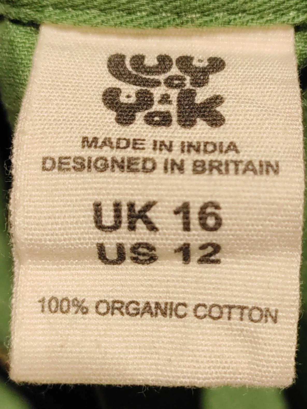 Lucy & Yak Women's Jumpsuit UK 16 Green 100% Cotton Wide-Leg Jumpsuit - Image 5