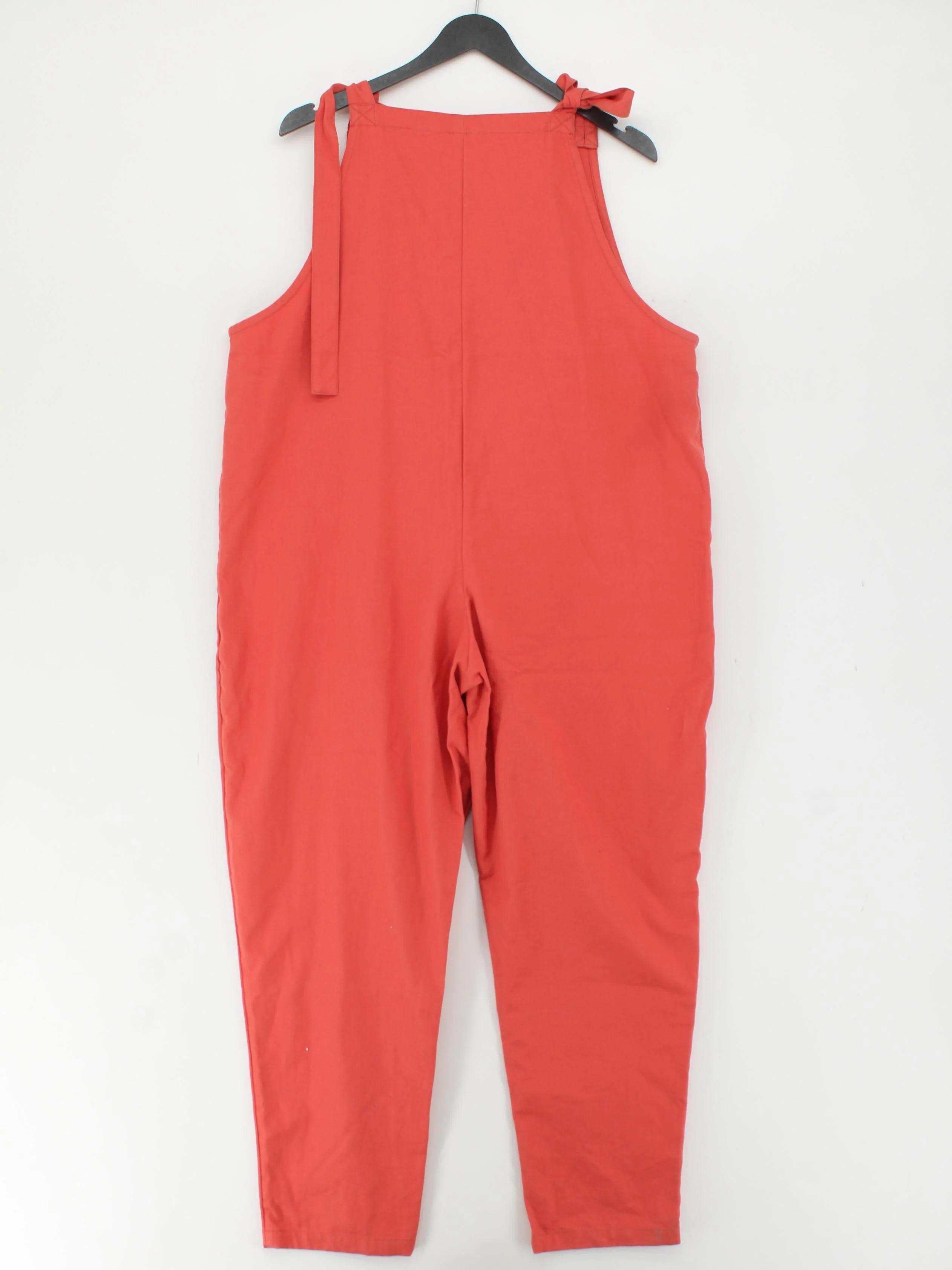 Lucy & Yak Women's Jumpsuit UK 18 Orange 100% Cotton Tapered Jumpsuit - Image 2
