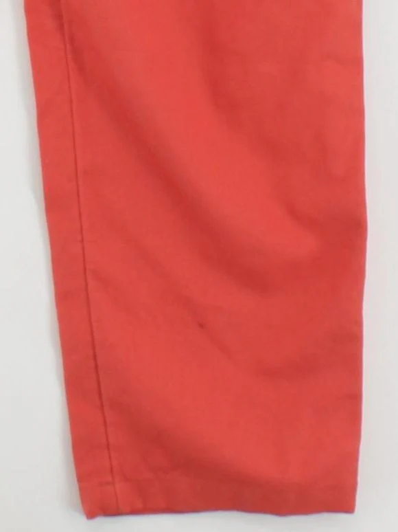 Lucy & Yak Women's Jumpsuit UK 18 Orange 100% Cotton Tapered Jumpsuit - Image 4