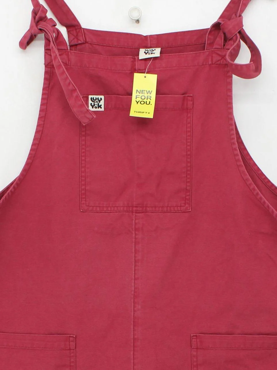 Lucy & Yak Women's Jumpsuit UK 20 Red 100% Cotton Tapered Jumpsuit - Image 3