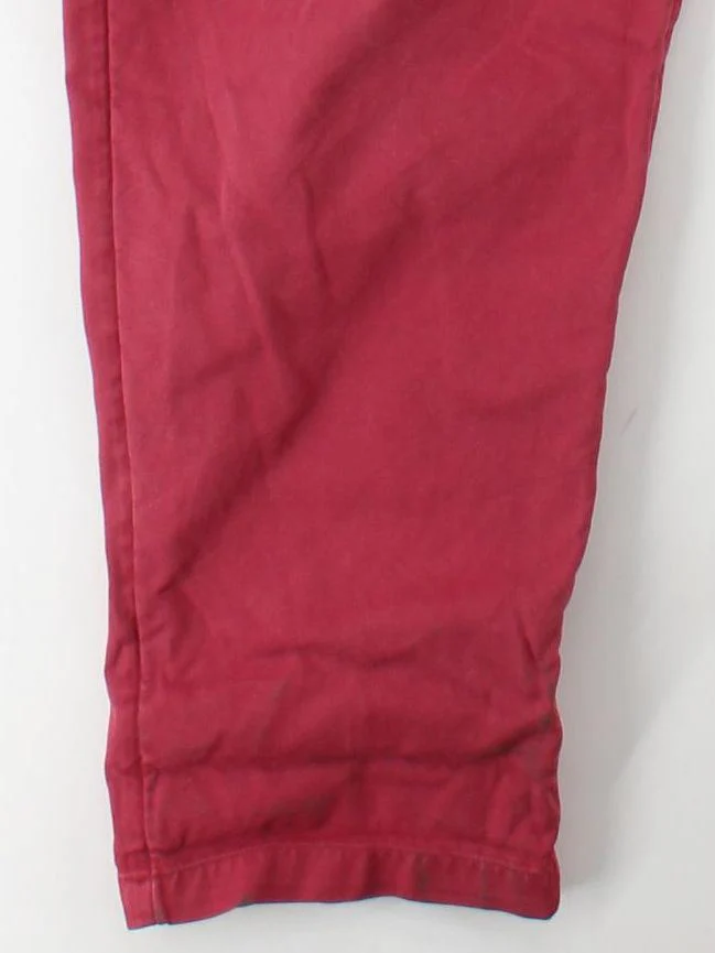 Lucy & Yak Women's Jumpsuit UK 20 Red 100% Cotton Tapered Jumpsuit - Image 4