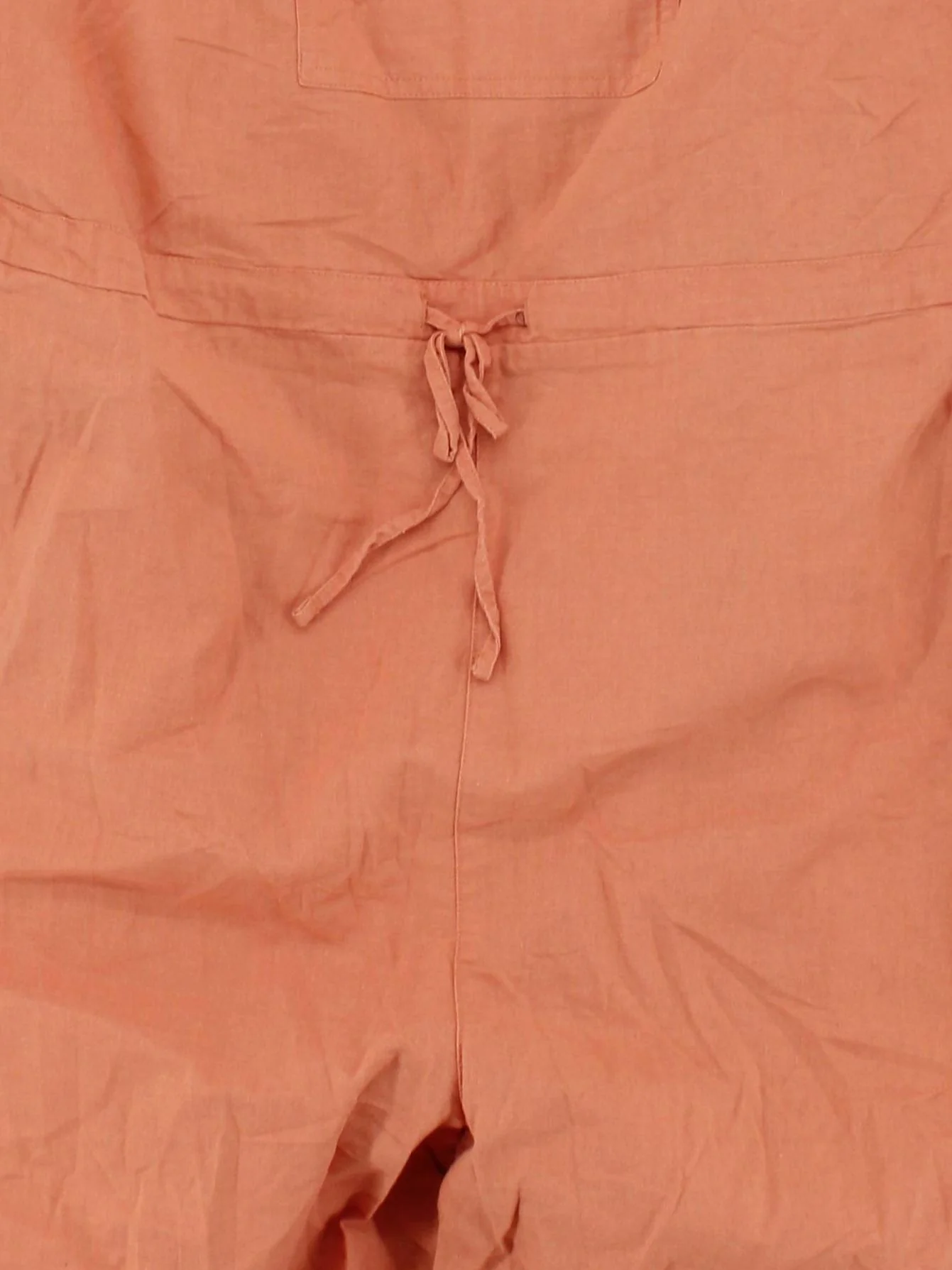 Lucy & Yak Women's Jumpsuit UK 26 Orange Cotton with Linen Wide-Leg Jumpsuit - Image 3