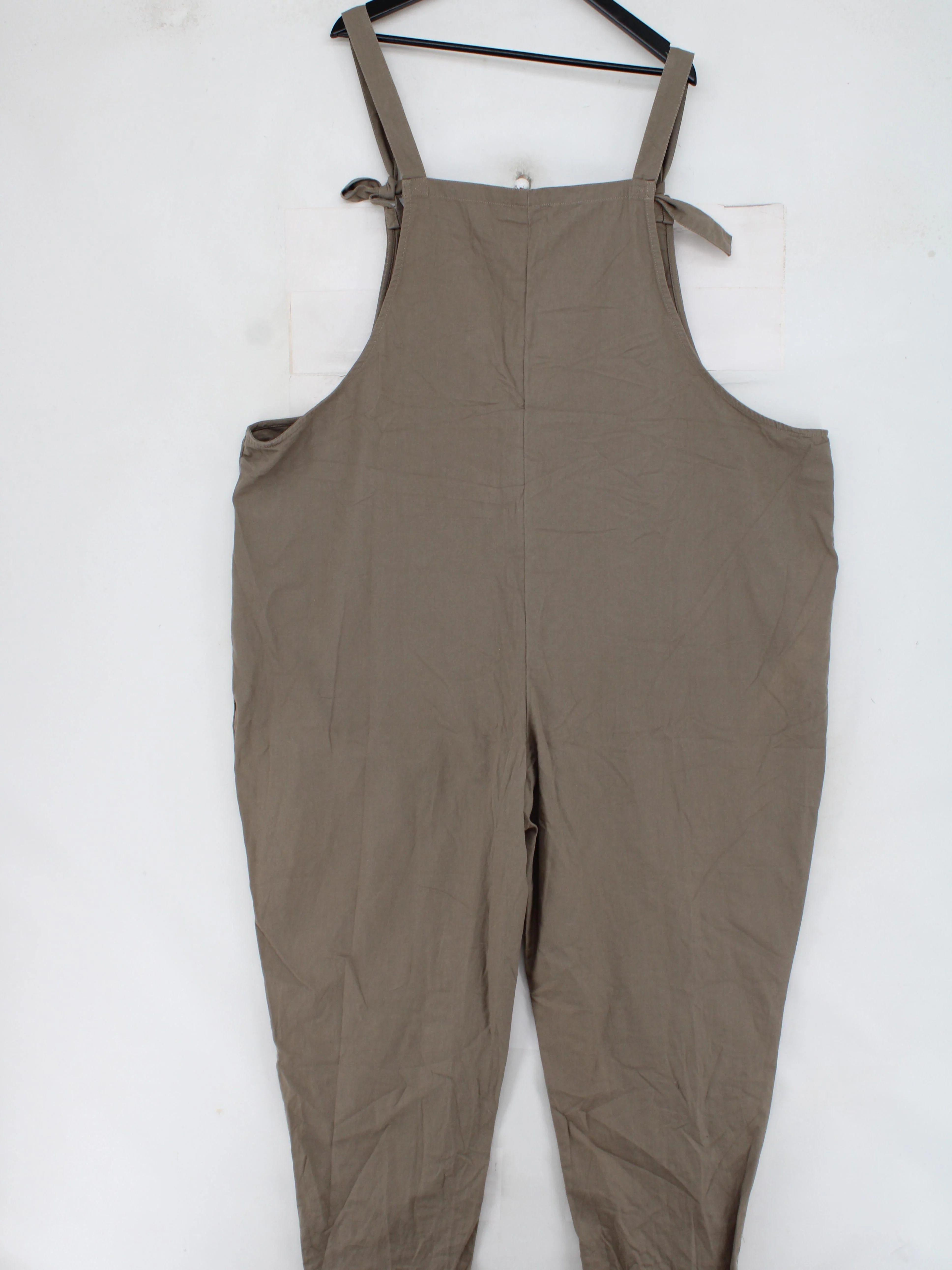 Lucy & Yak Women's Jumpsuit UK 28 Brown 100% Cotton Wide-Leg Jumpsuit - Image 2