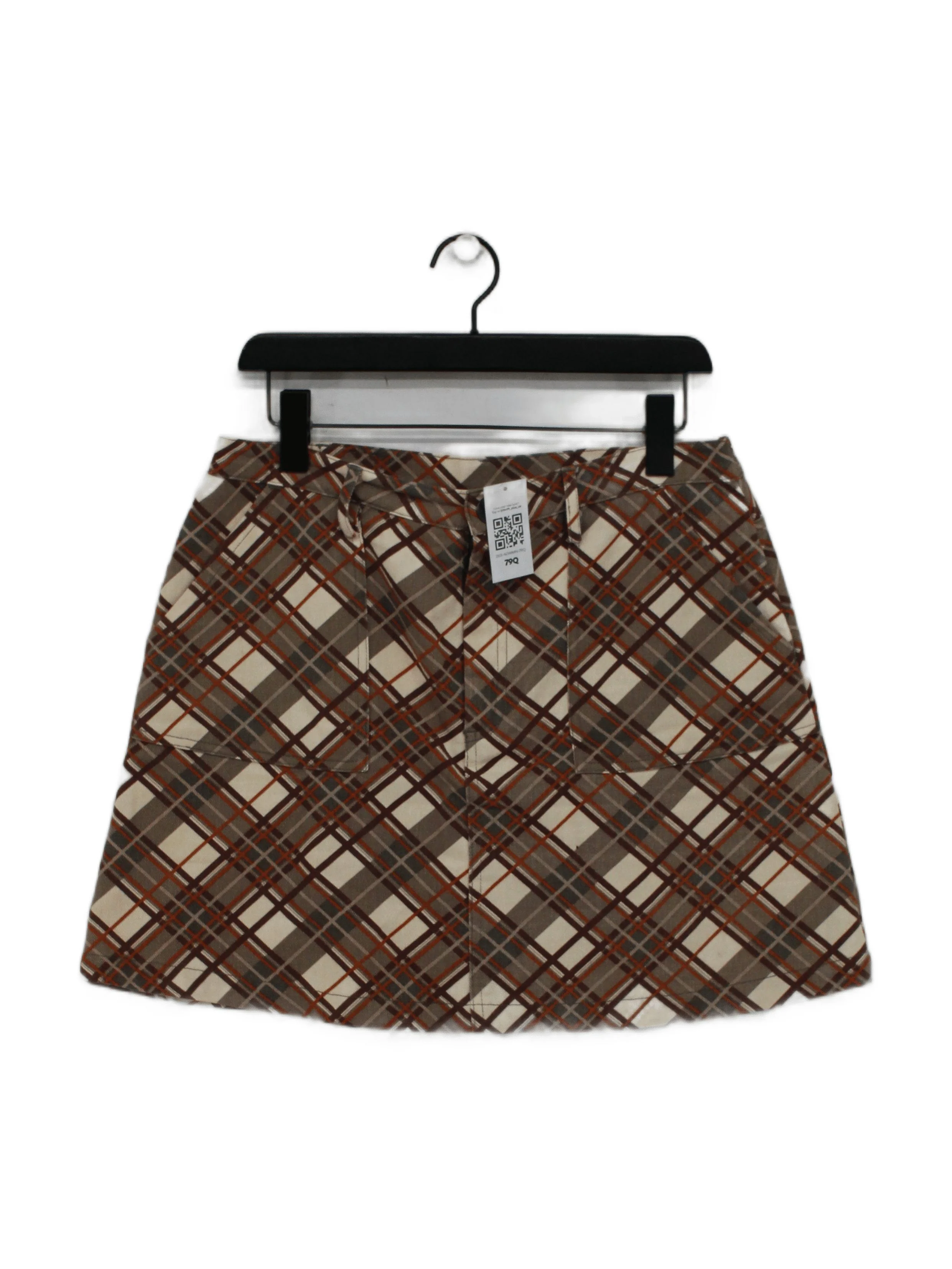 Lucy & Yak Women's Mini Skirt UK 14 Multi Checkered 100% Cotton Short Mini