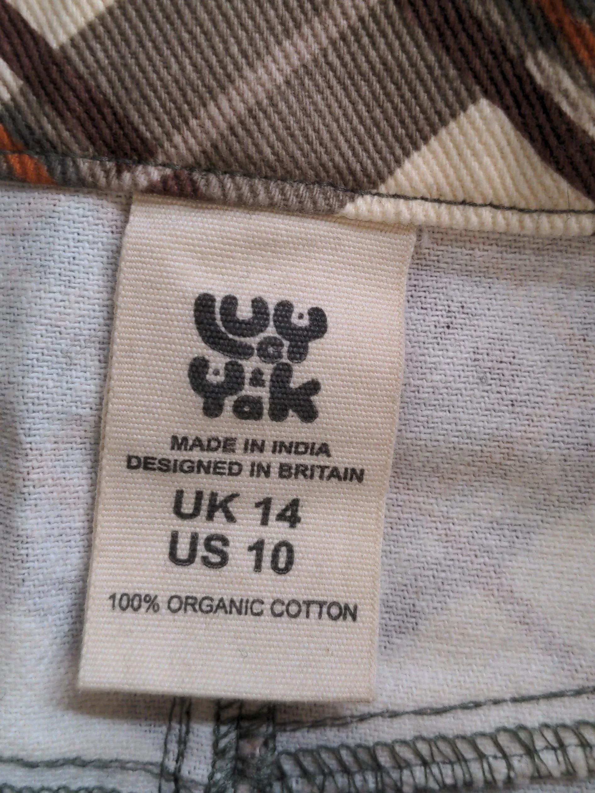 Lucy & Yak Women's Mini Skirt UK 14 Multi Checkered 100% Cotton Short Mini - Image 5