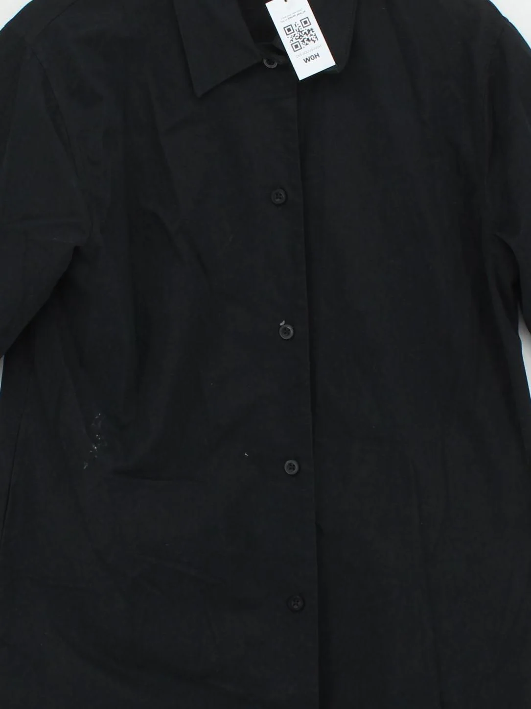 Lucy & Yak Women's Shirt UK 10 Black Cotton with Elastane Basic - Image 3