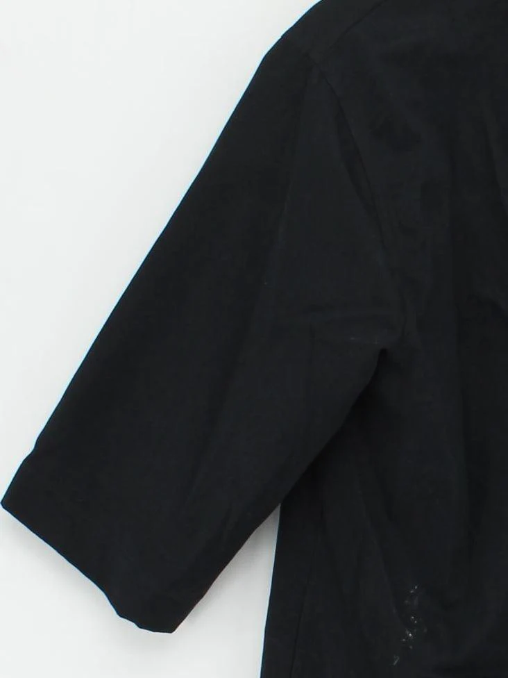 Lucy & Yak Women's Shirt UK 10 Black Cotton with Elastane Basic - Image 4