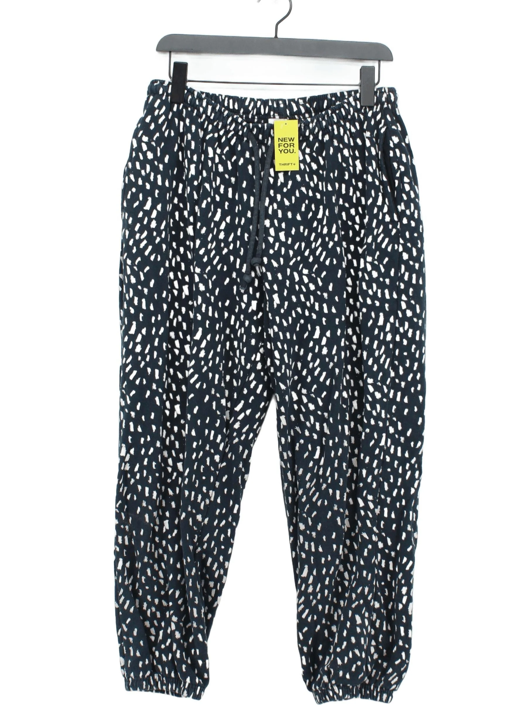 Lucy & Yak Women's Sports Bottoms M Blue 100% Cotton Tapered Sweatpants