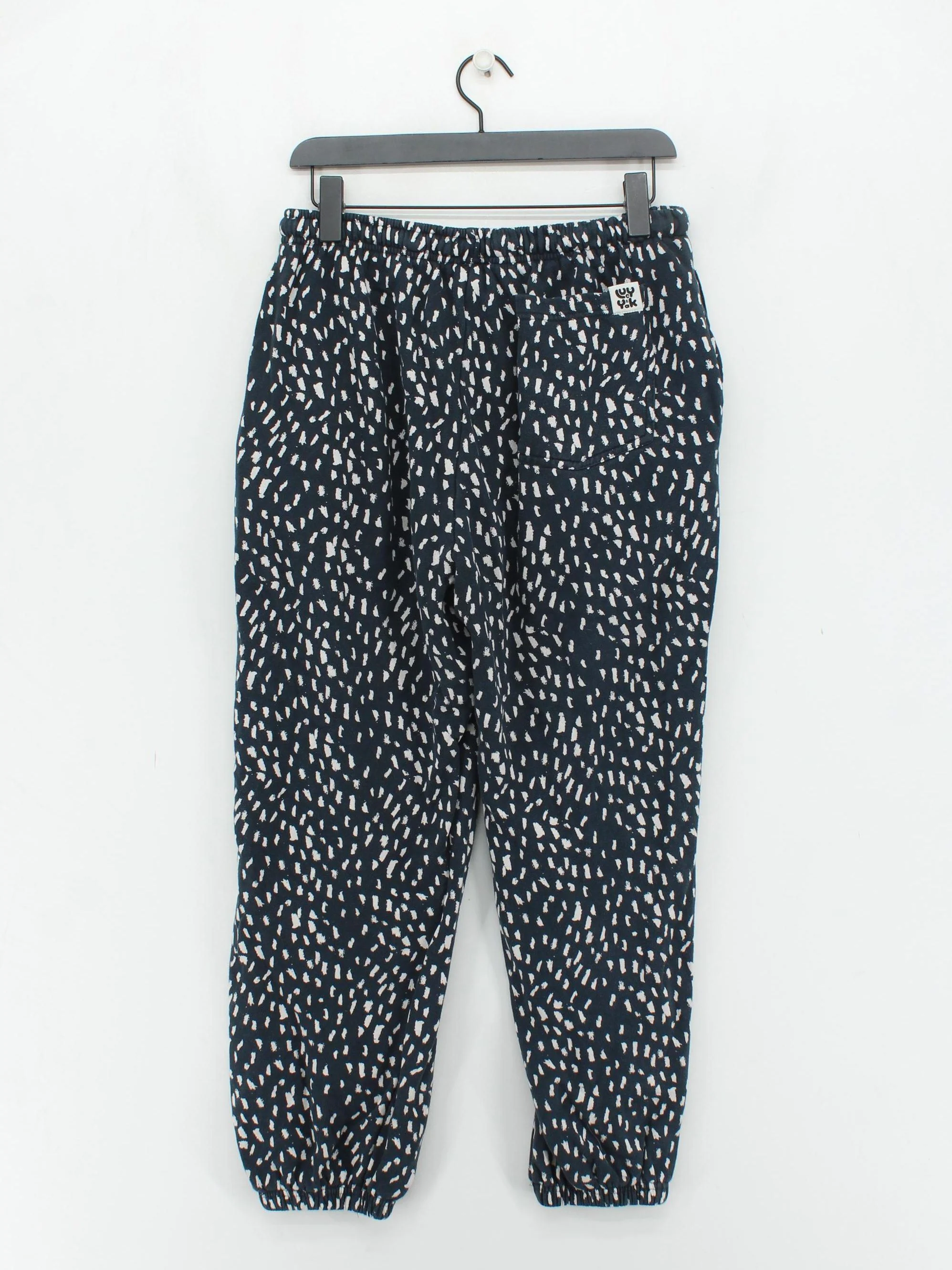 Lucy & Yak Women's Sports Bottoms M Blue 100% Cotton Tapered Sweatpants - Image 2