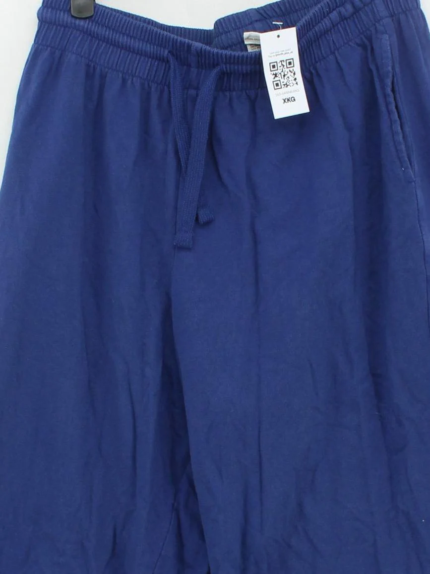 Lucy & Yak Women's Sports Bottoms M Blue 100% Cotton Wide-Leg Sweatpants - Image 3