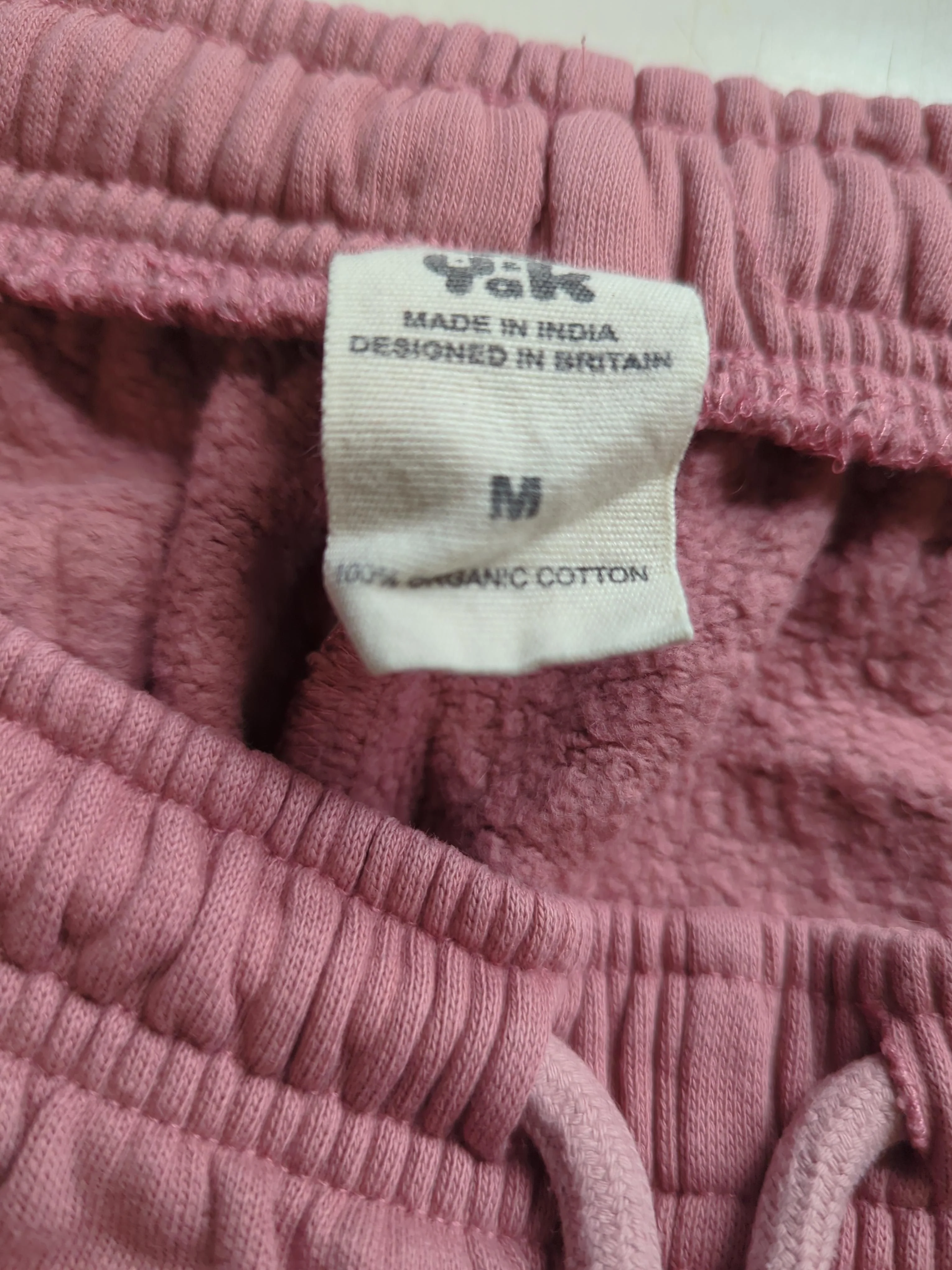 Lucy & Yak Women's Sports Bottoms M Pink 100% Cotton Tapered Sweatpants - Image 6