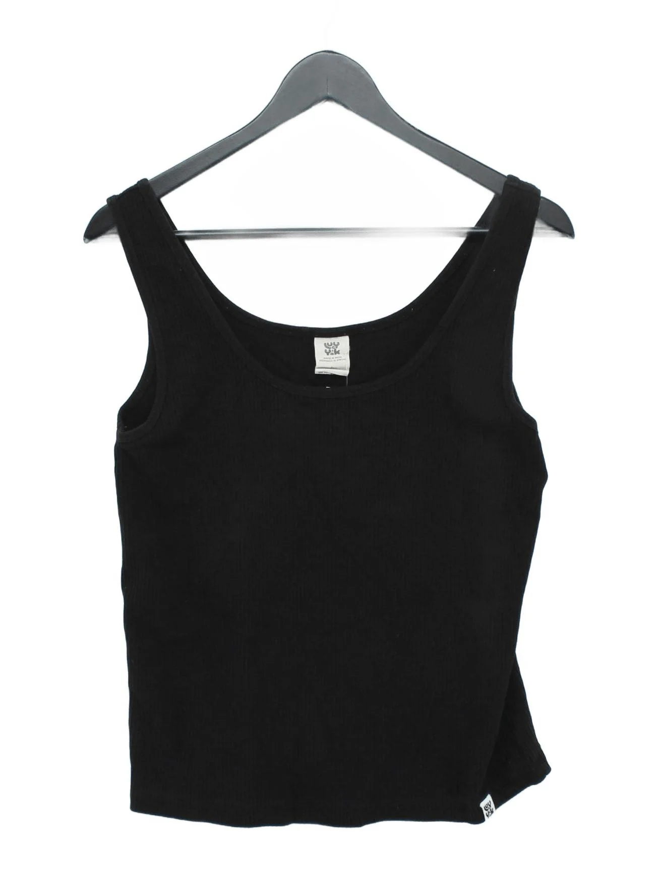 Lucy & Yak Women's T-Shirt L Black Cotton with Elastane Basic