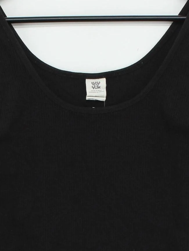 Lucy & Yak Women's T-Shirt L Black Cotton with Elastane Basic - Image 3