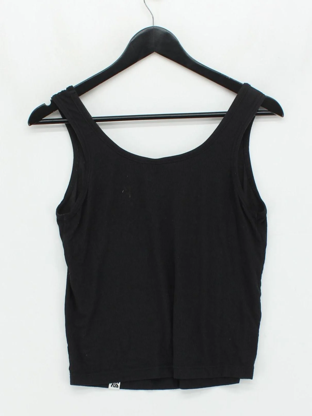 Lucy & Yak Women's T-Shirt M Black Viscose with Elastane Sleeveless V-Neck Basic - Image 2