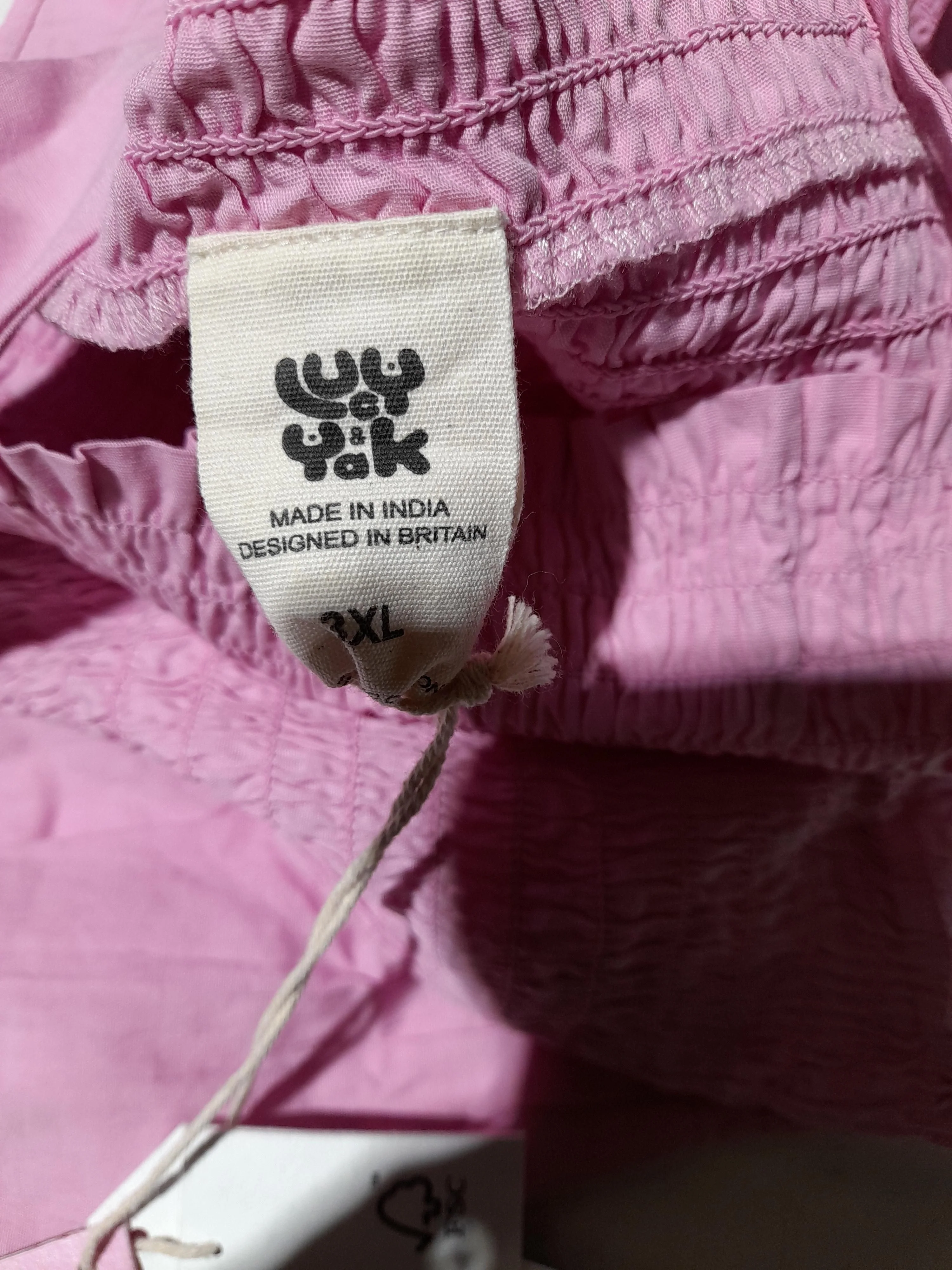 Lucy & Yak Women's Top XXXL Pink 100% Cotton Basic New with tags - Image 5