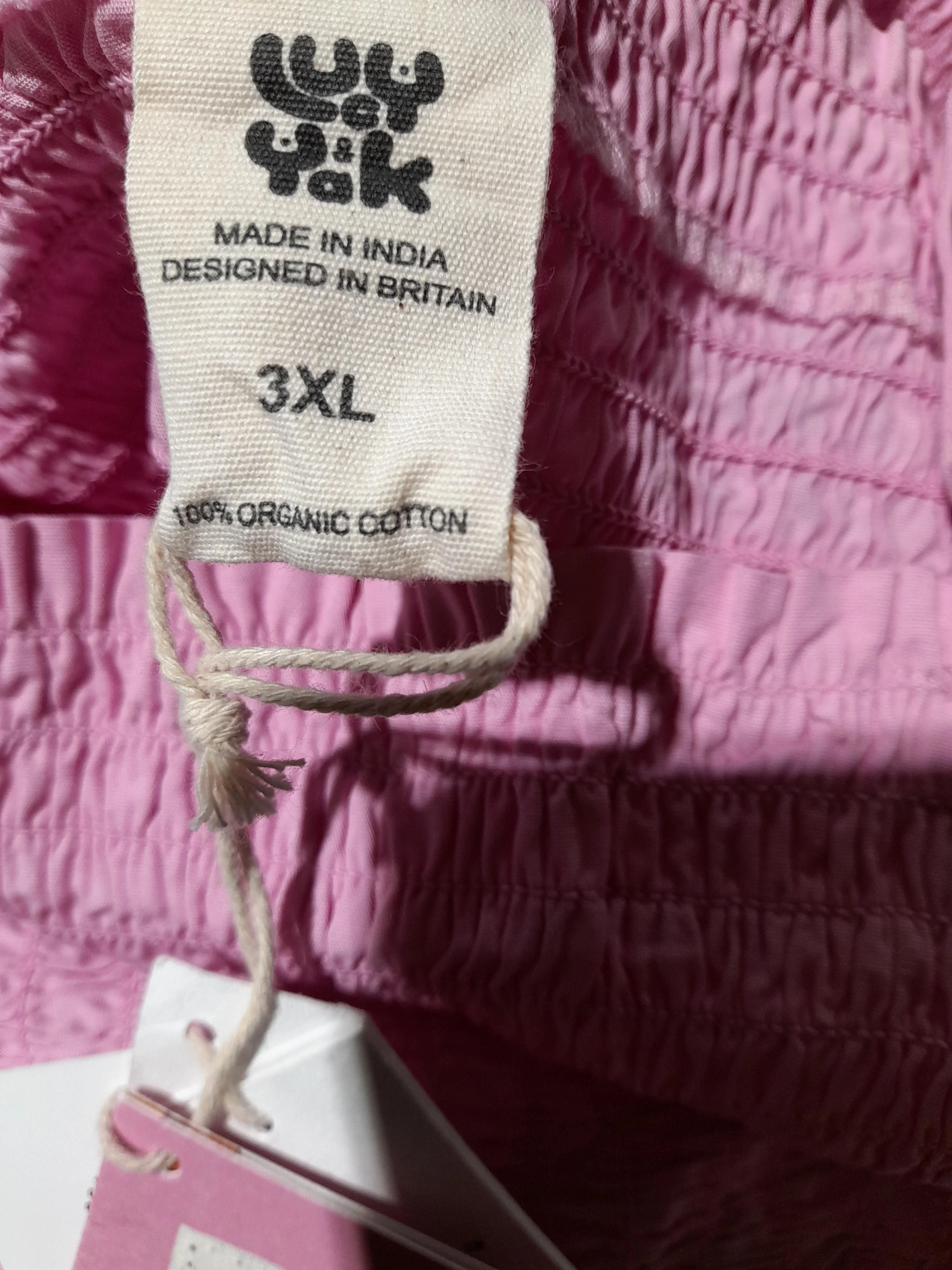 Lucy & Yak Women's Top XXXL Pink 100% Cotton Basic New with tags - Image 6