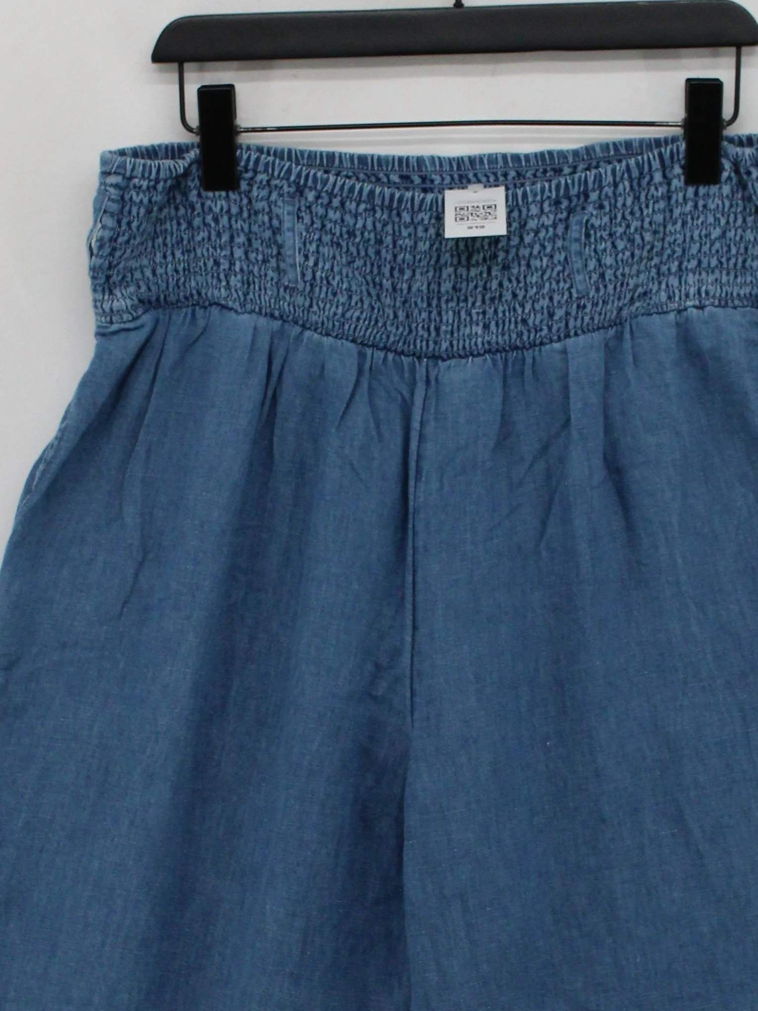 Lucy & Yak Women's Trousers L Blue Cotton with Other Wide-Leg Sweatpants - Image 3