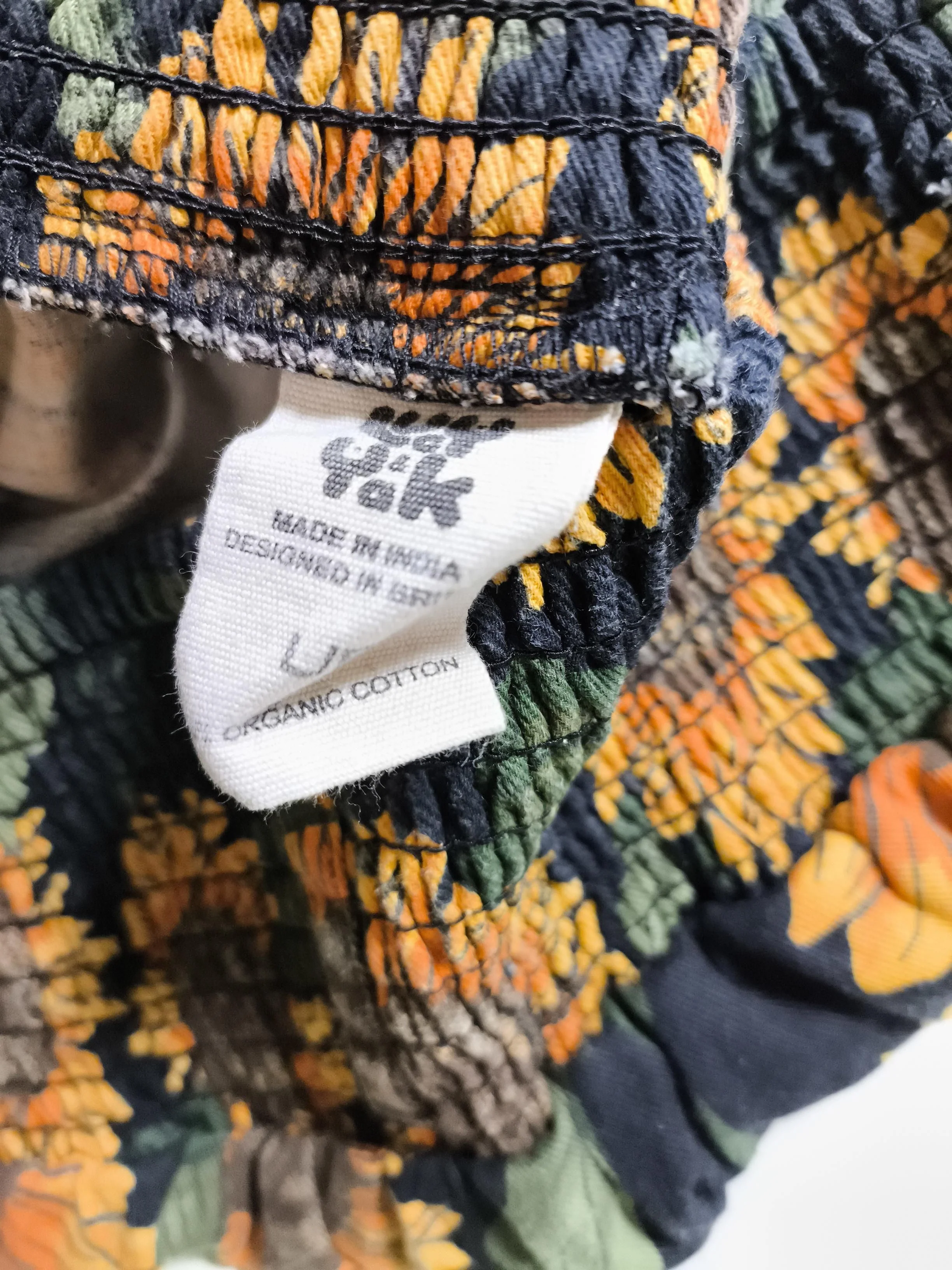 Lucy & Yak Women's Trousers L Multi Floral 100% Cotton Tapered Sweatpants - Image 6
