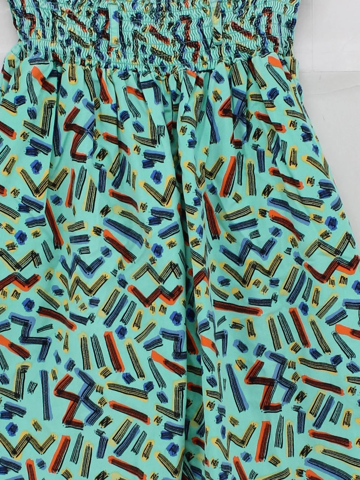Lucy & Yak Women's Trousers L Multi Geometric 100% Cotton Tapered Sweatpants - Image 3