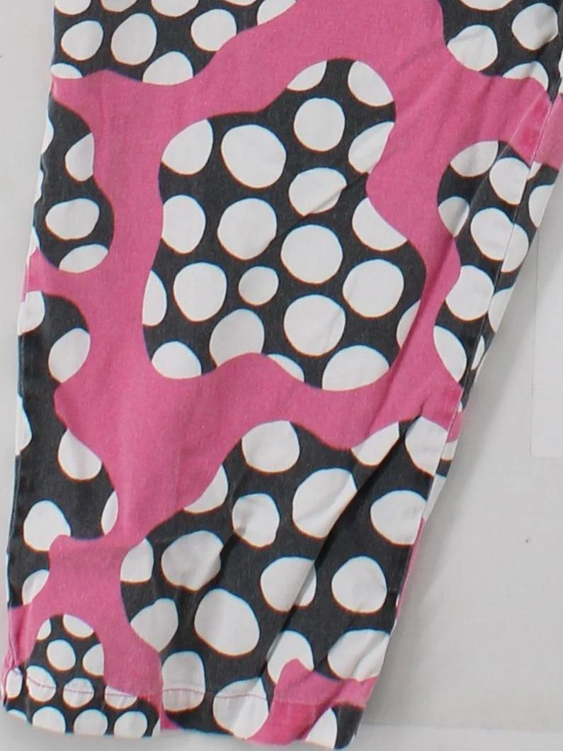 Lucy & Yak Women's Trousers L Multi Polkadot 100% Cotton Tapered Sweatpants - Image 4