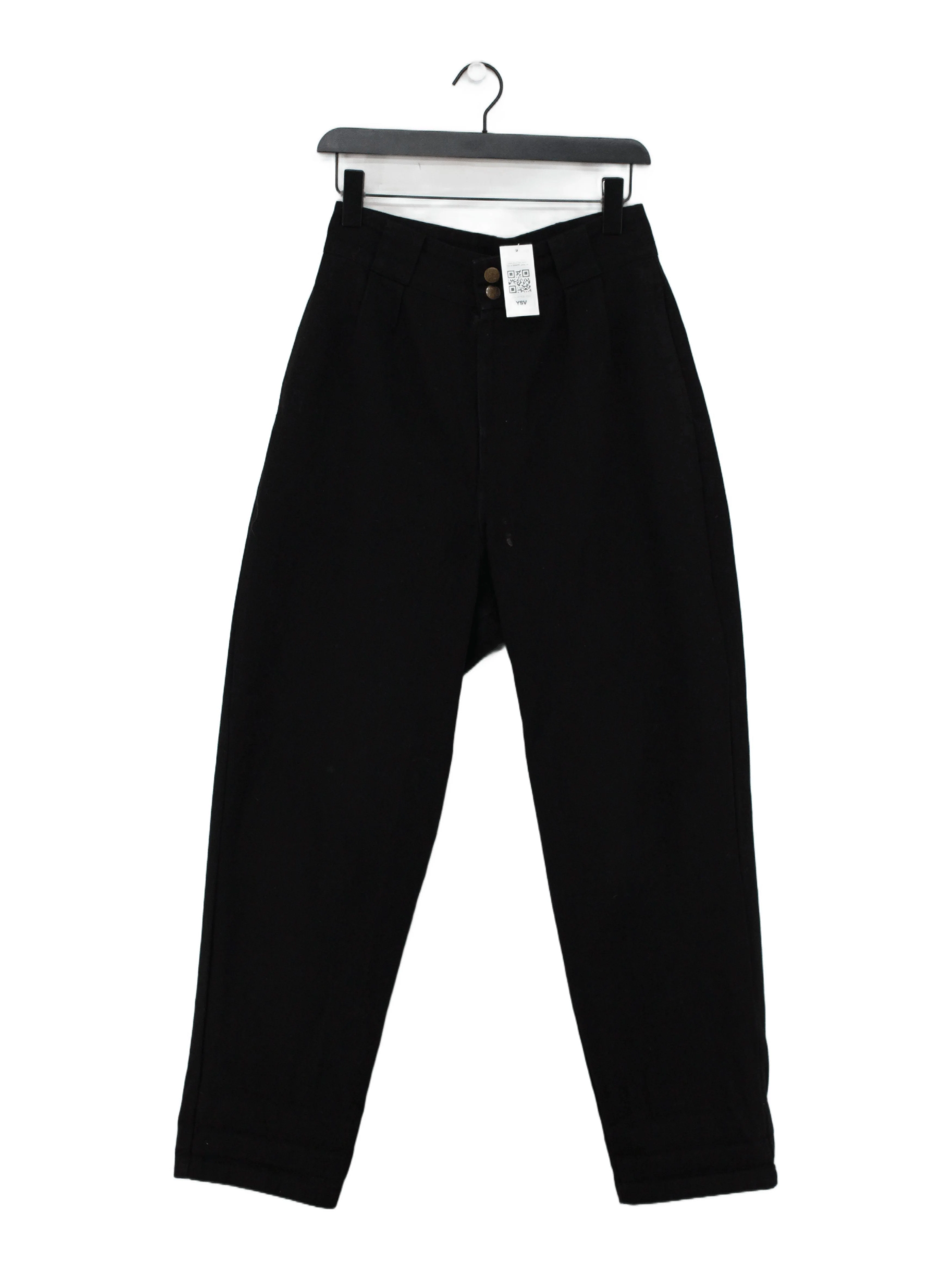 Lucy & Yak Women's Trousers M Black 100% Cotton Tapered Sweatpants