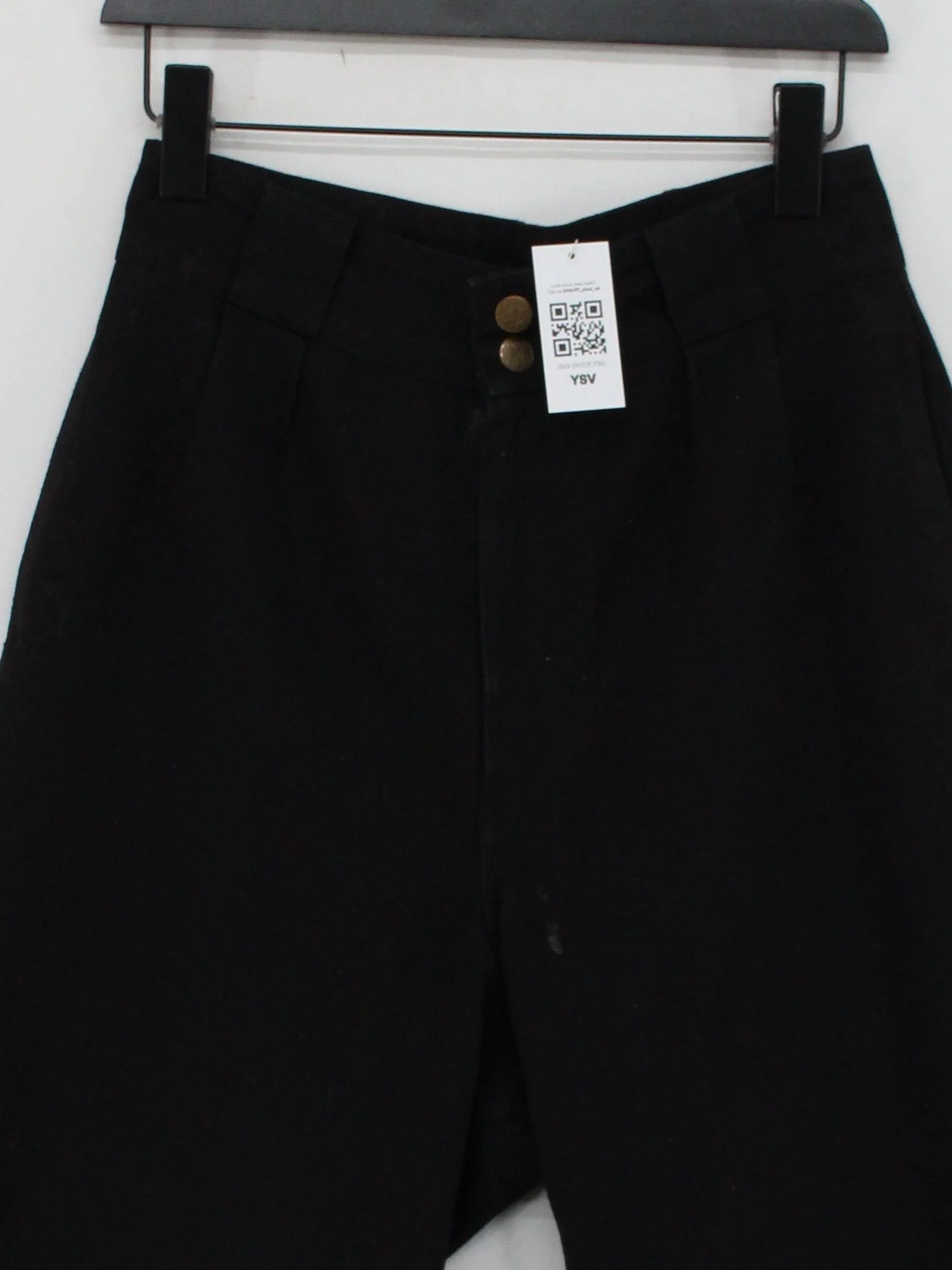 Lucy & Yak Women's Trousers M Black 100% Cotton Tapered Sweatpants - Image 3