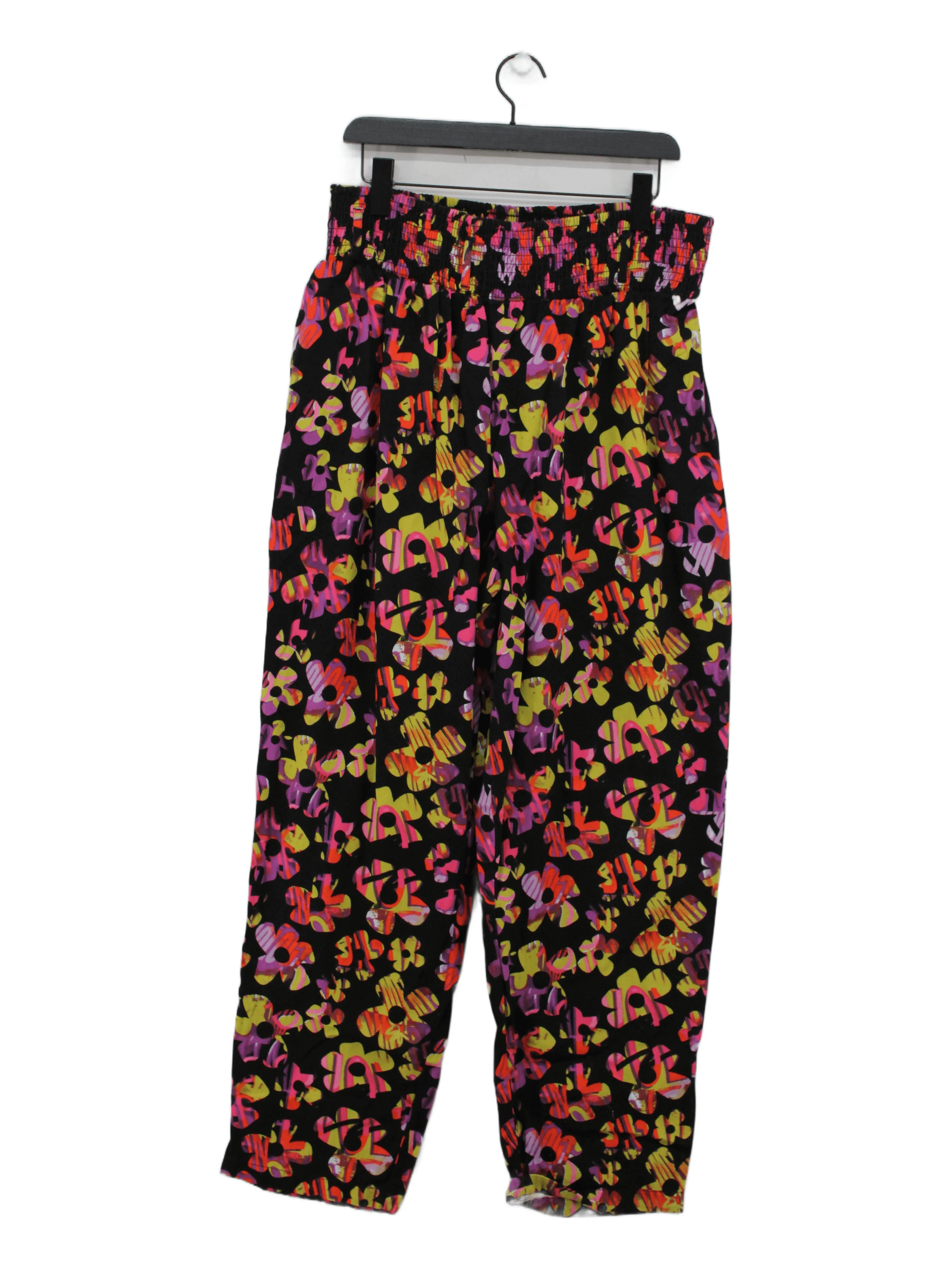 Lucy & Yak Women's Trousers M Multi Floral 100% Other Wide-Leg Cropped