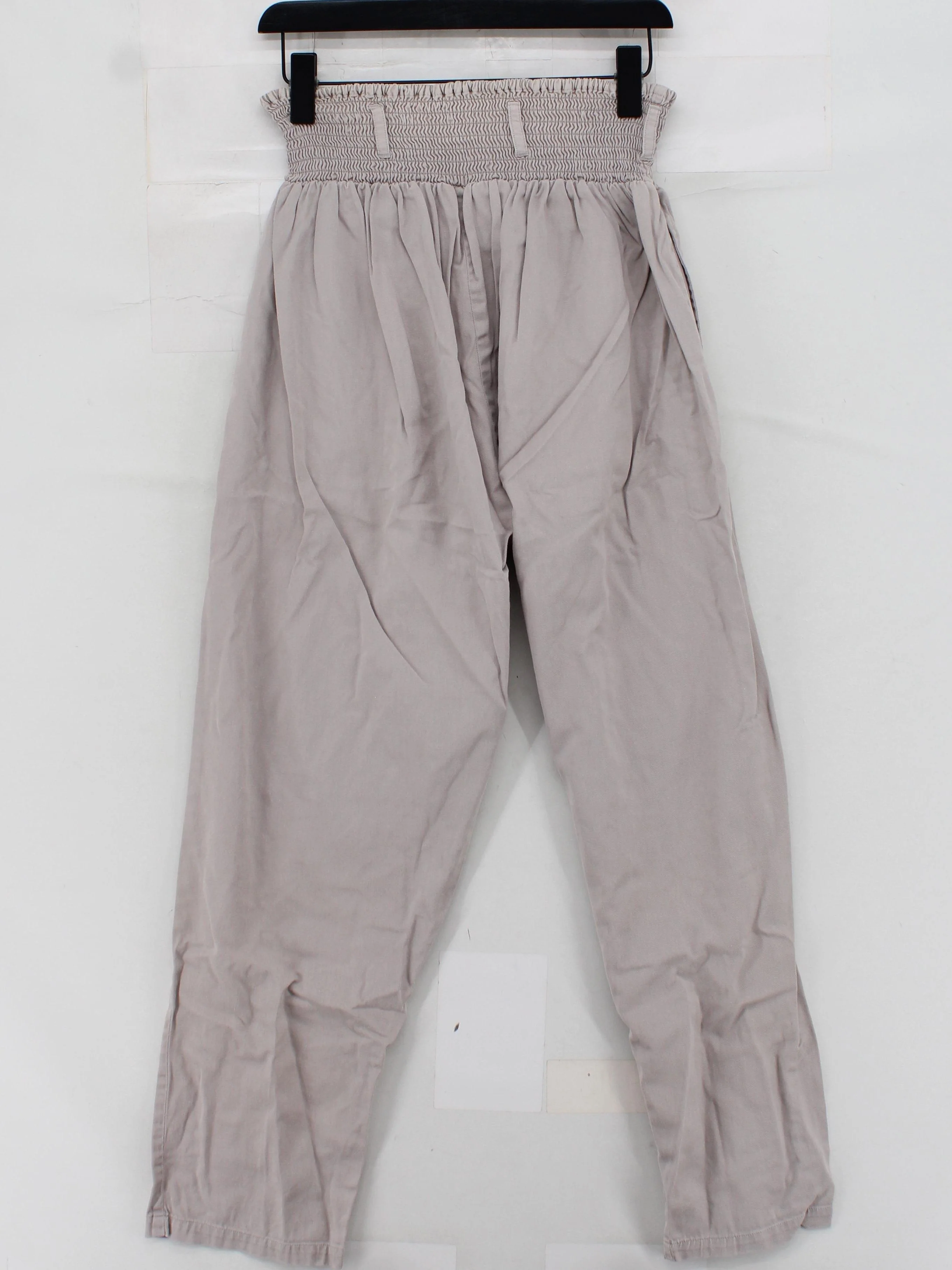 Lucy & Yak Women's Trousers W 32 in Cream 100% Cotton Tapered Sweatpants - Image 2