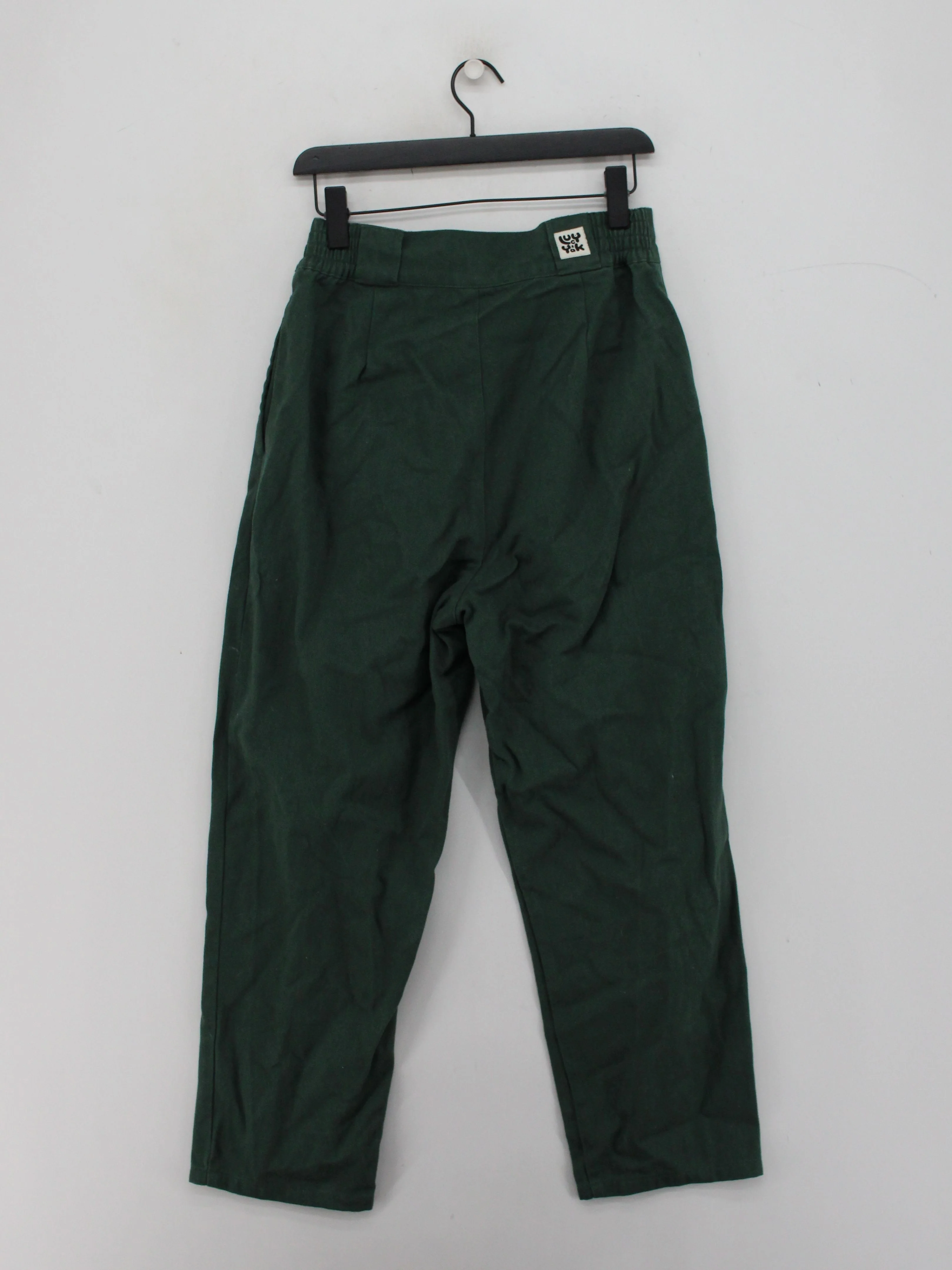 Lucy & Yak Women's Trousers W 32 in Green 100% Other Tapered Chino - Image 2