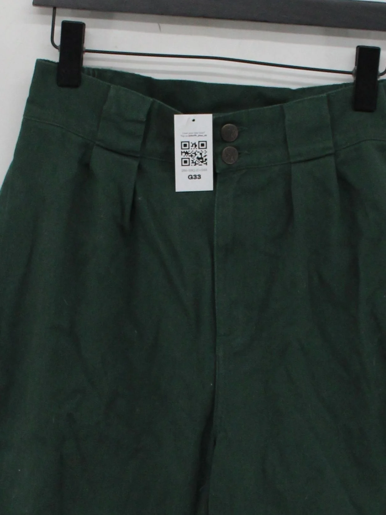 Lucy & Yak Women's Trousers W 32 in Green 100% Other Tapered Chino - Image 3