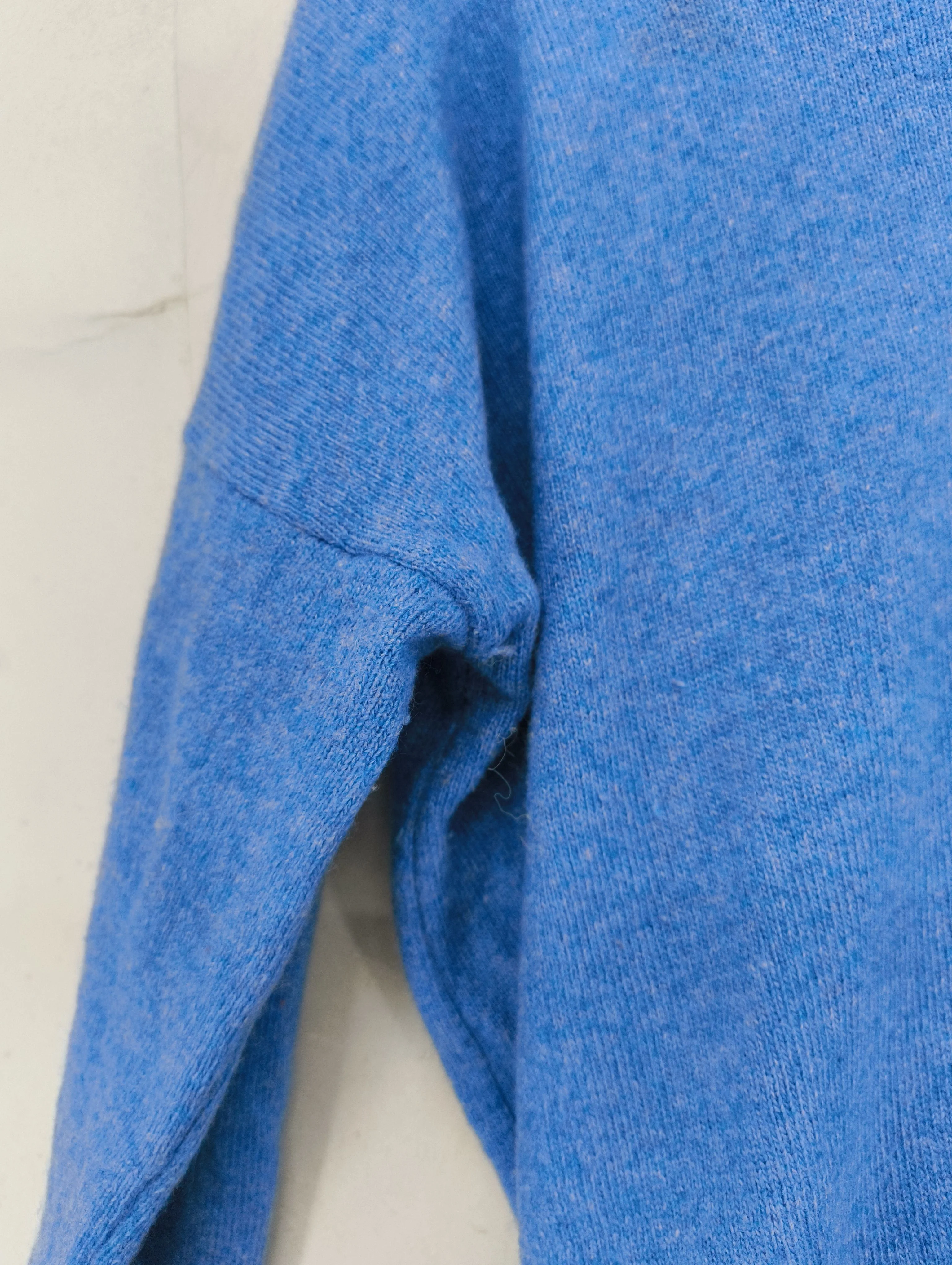 Luella Women's Jumper S Blue Cashmere with Wool, Polyamide V-Neck Pullover - Image 5