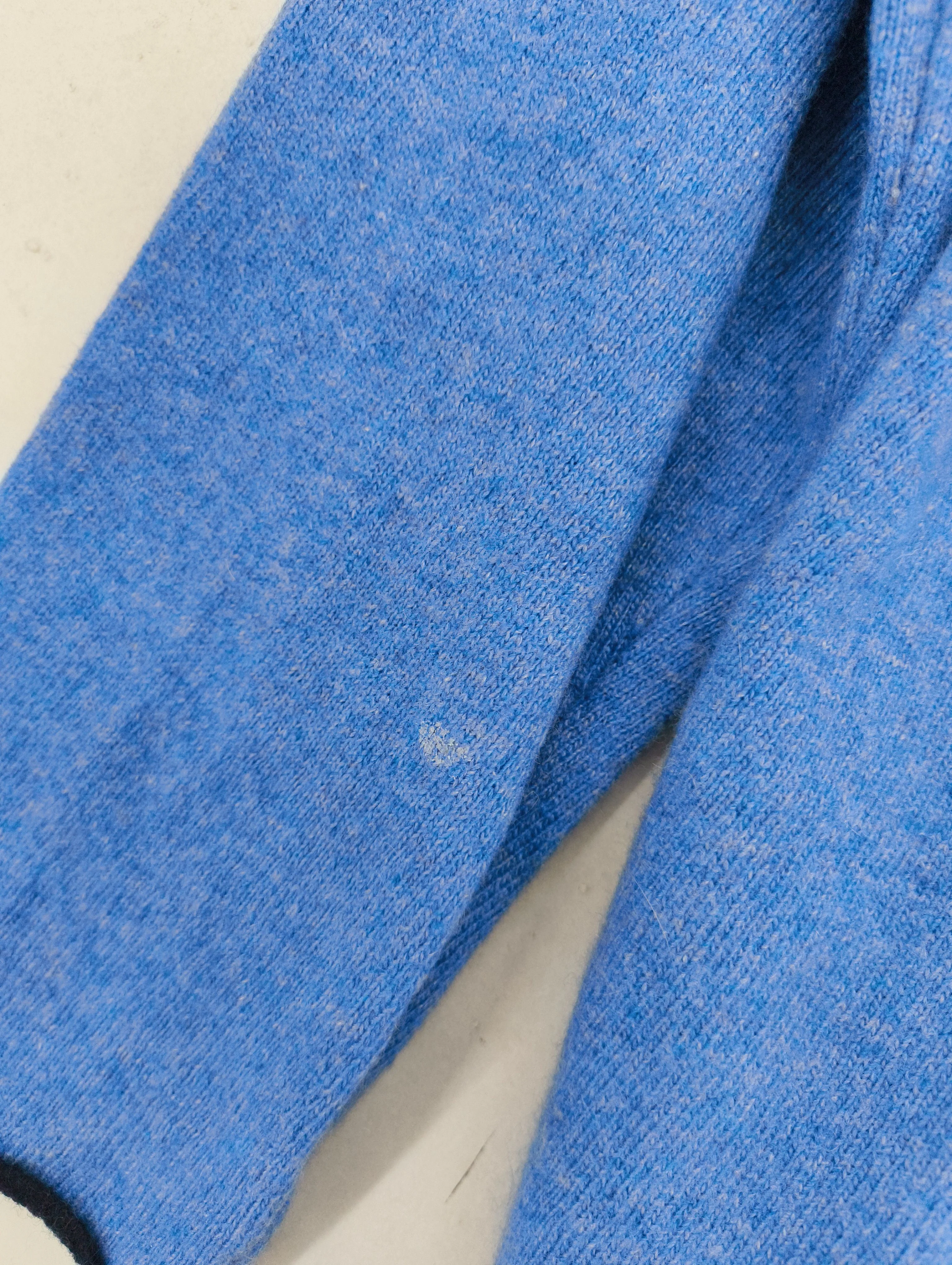 Luella Women's Jumper S Blue Cashmere with Wool, Polyamide V-Neck Pullover - Image 6