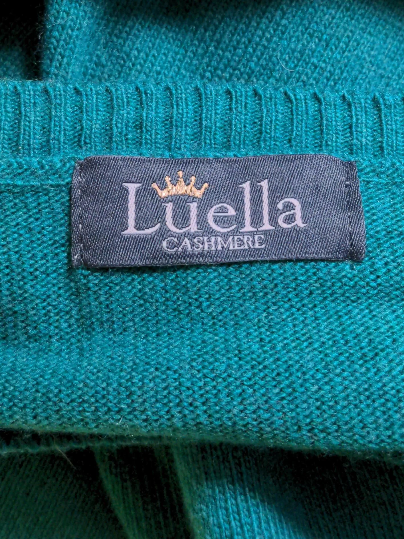 Luella Women's Jumper S Green Cashmere with Wool, Polyamide Pullover - Image 5