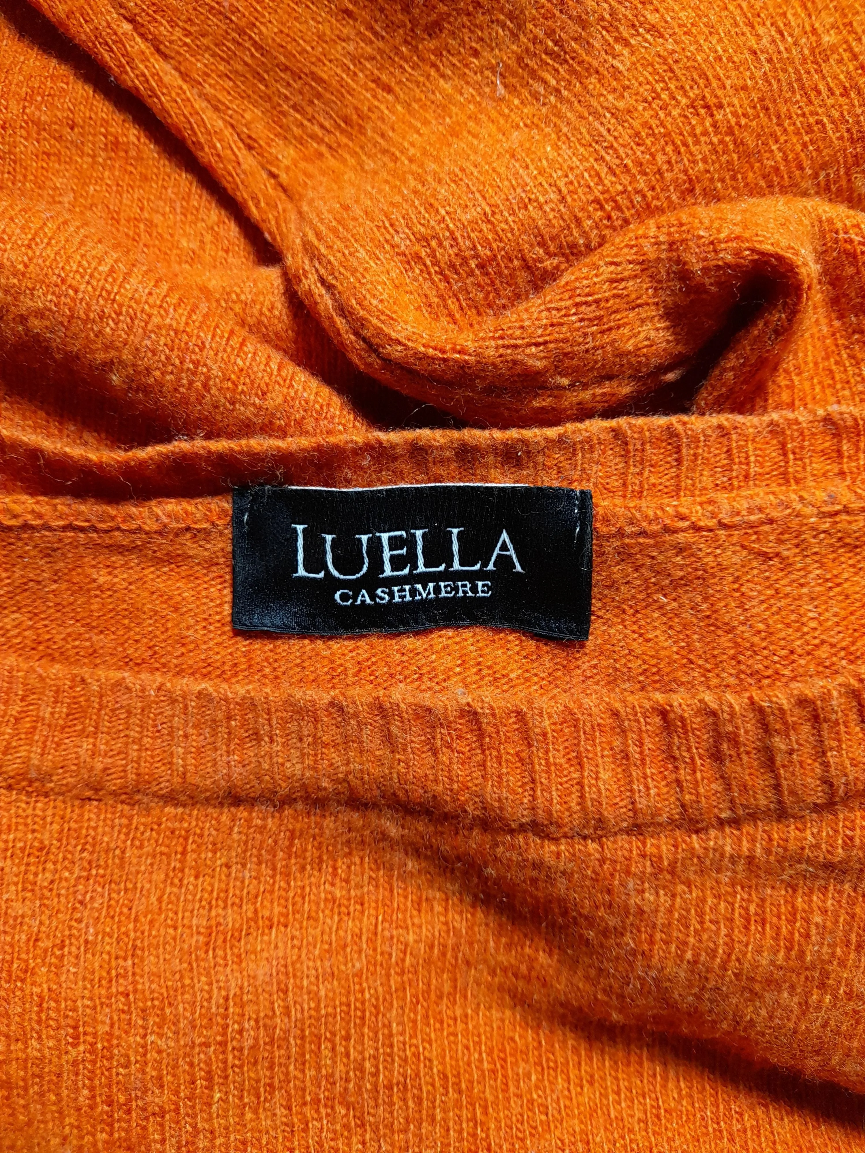 Luella Women's Jumper S Orange Cashmere with Wool, Polyamide Pullover - Image 5