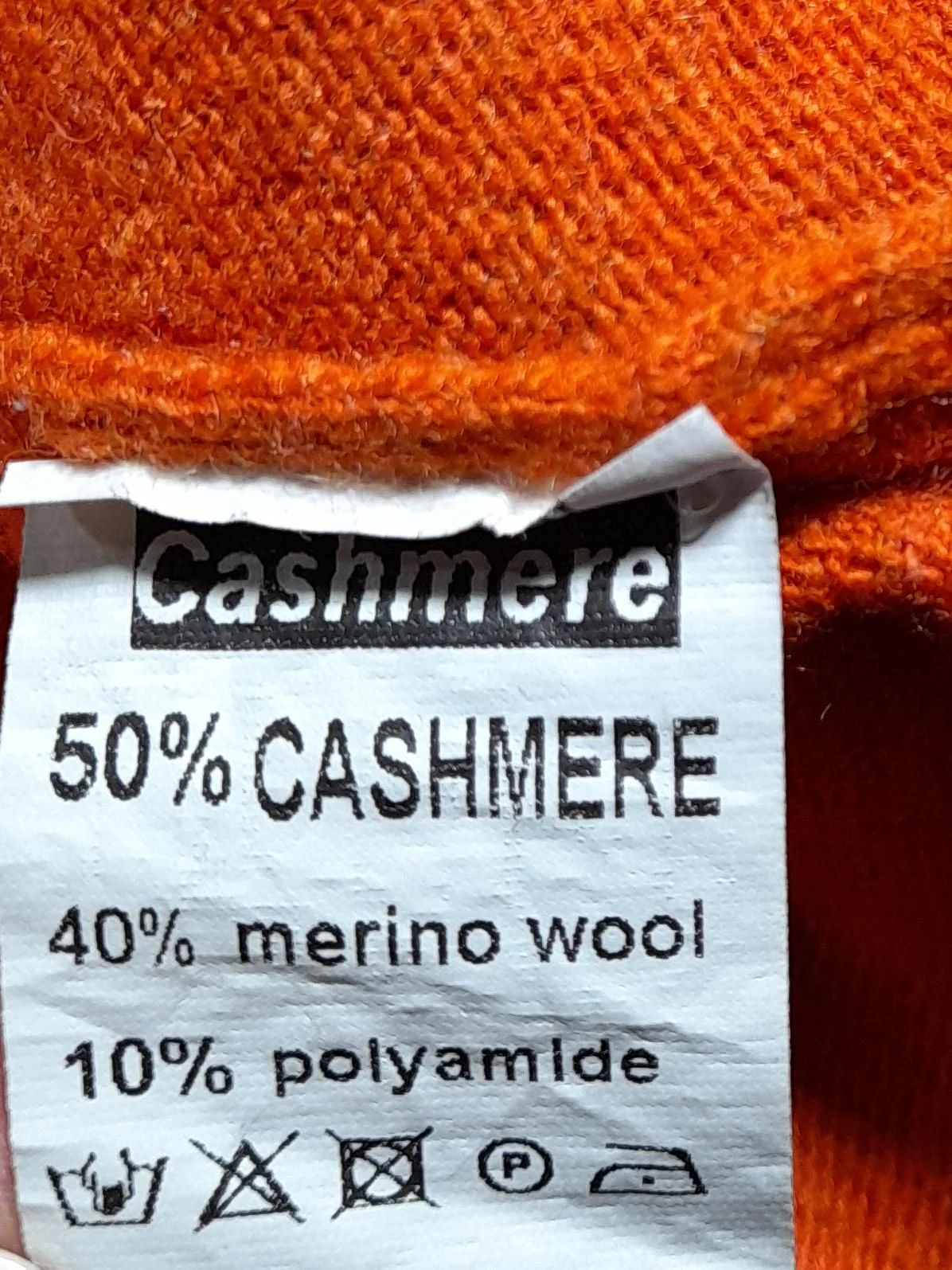Luella Women's Jumper S Orange Cashmere with Wool, Polyamide Pullover - Image 6