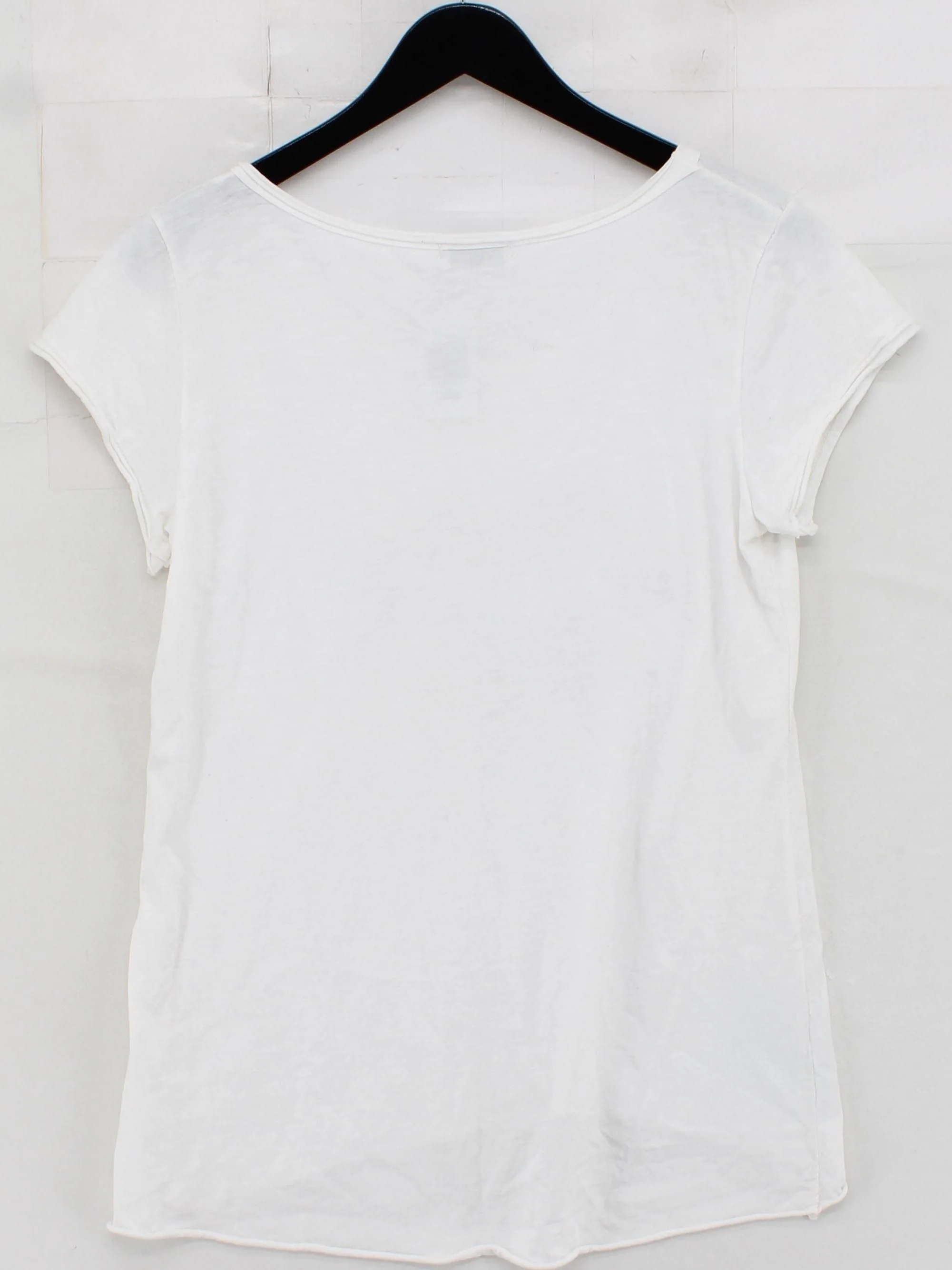 Luella Women's T-Shirt S White Graphic 100% Cotton Short Sleeve Round Neck Basic - Image 2