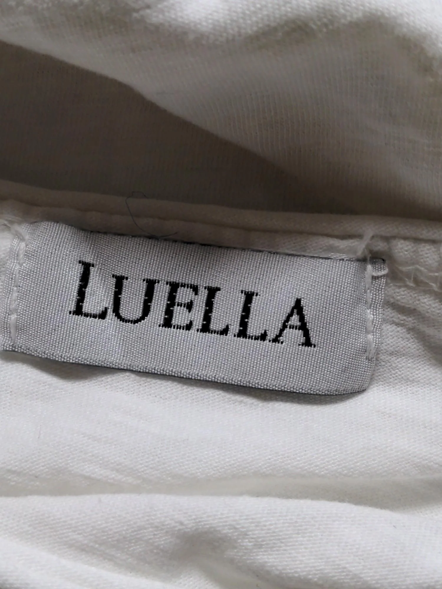 Luella Women's T-Shirt S White Graphic 100% Cotton Short Sleeve Round Neck Basic - Image 5